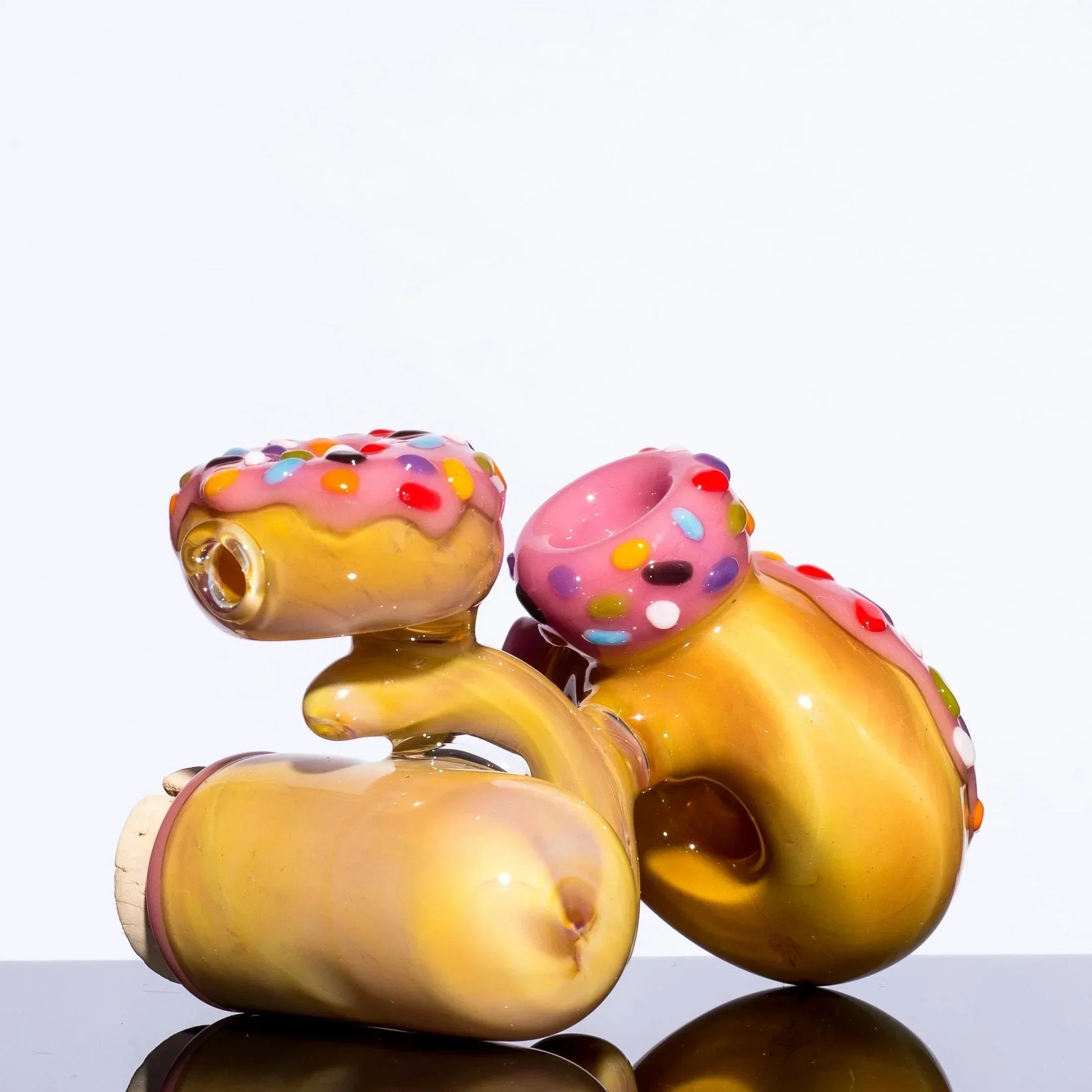 KGB Glass - Strawberry Frosted Sprinkles Donut Jar Lock - Image 5