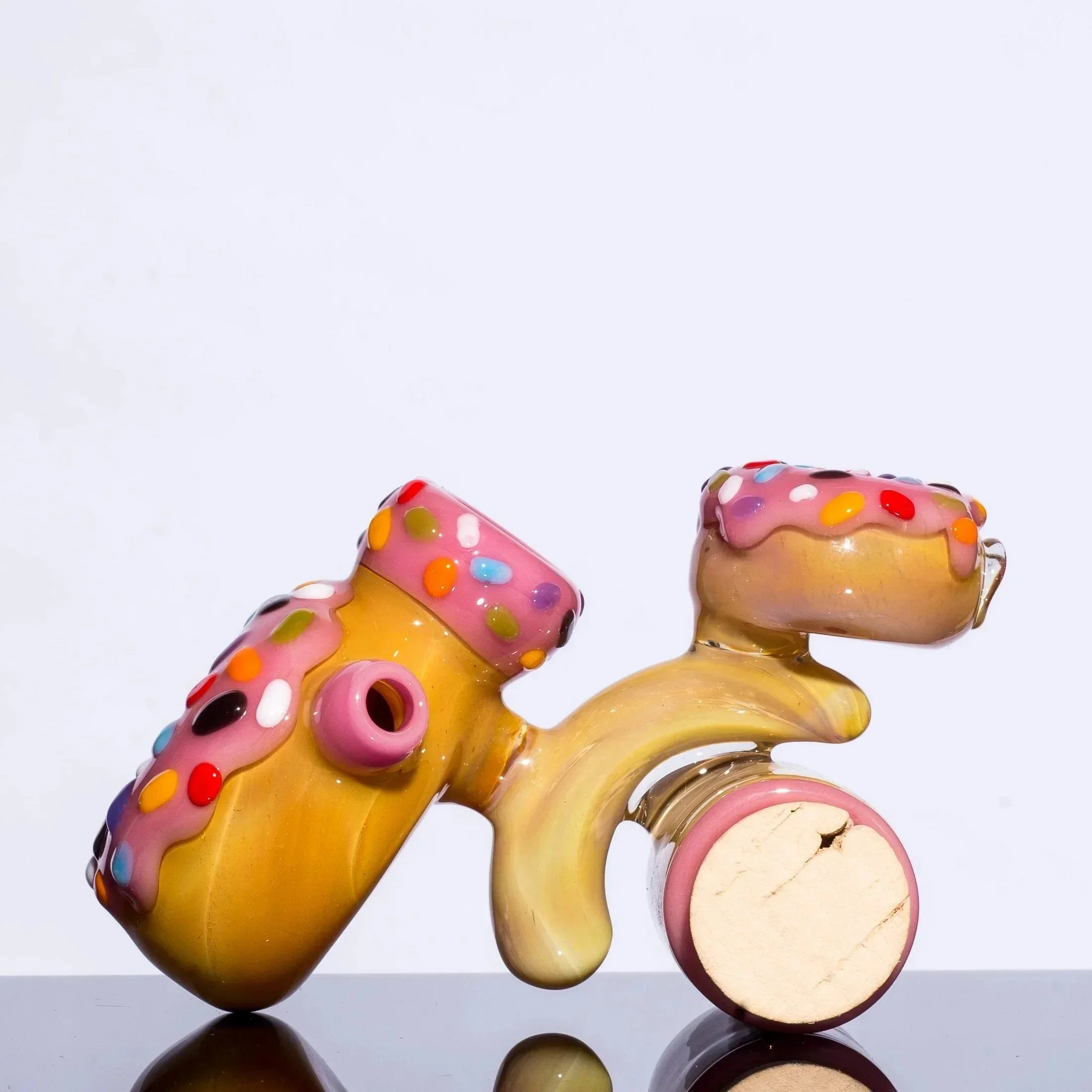 KGB Glass - Strawberry Frosted Sprinkles Donut Jar Lock - Image 6
