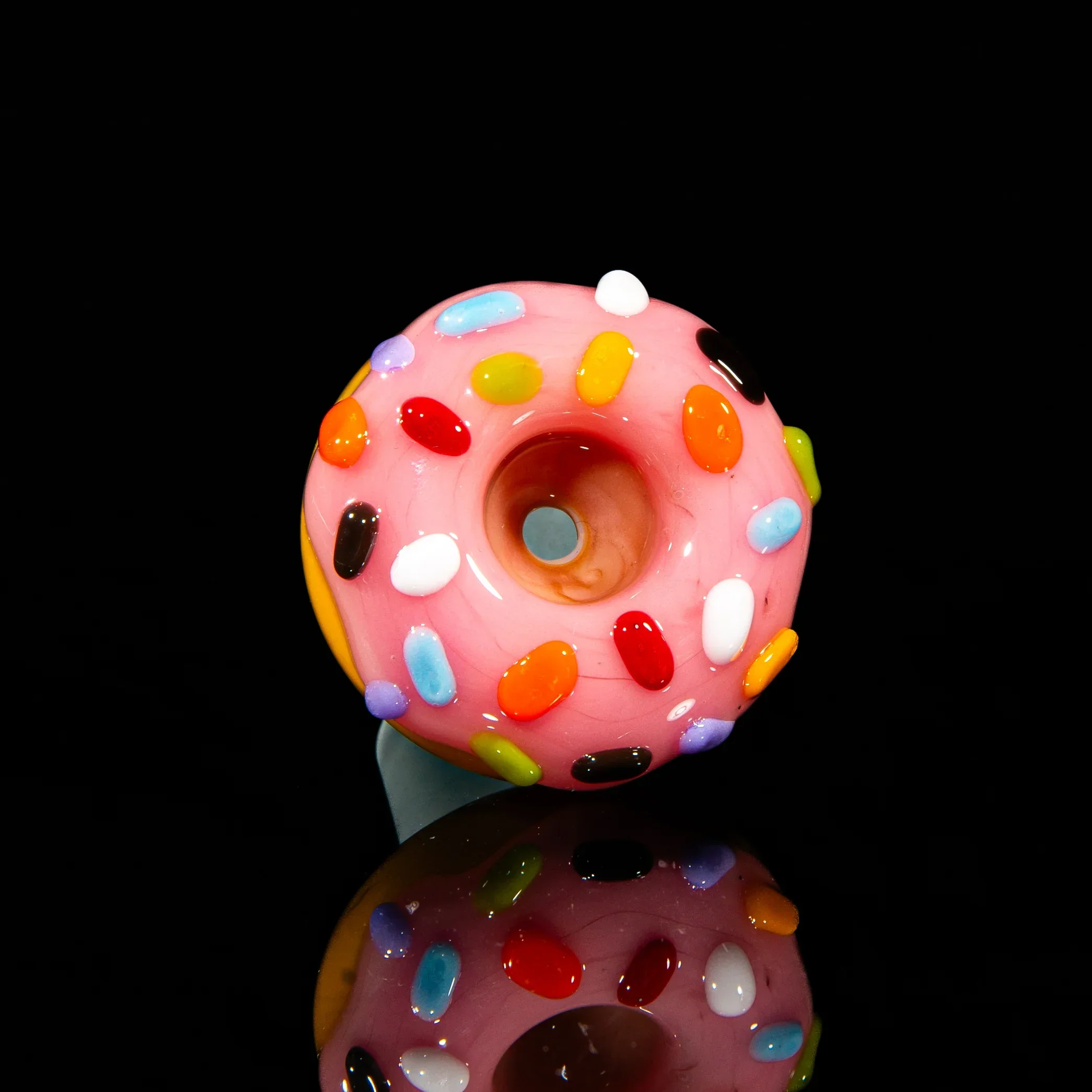 KGB Glass - Strawberry & Rainbow Sprinkles 18mm Slide - Image 2