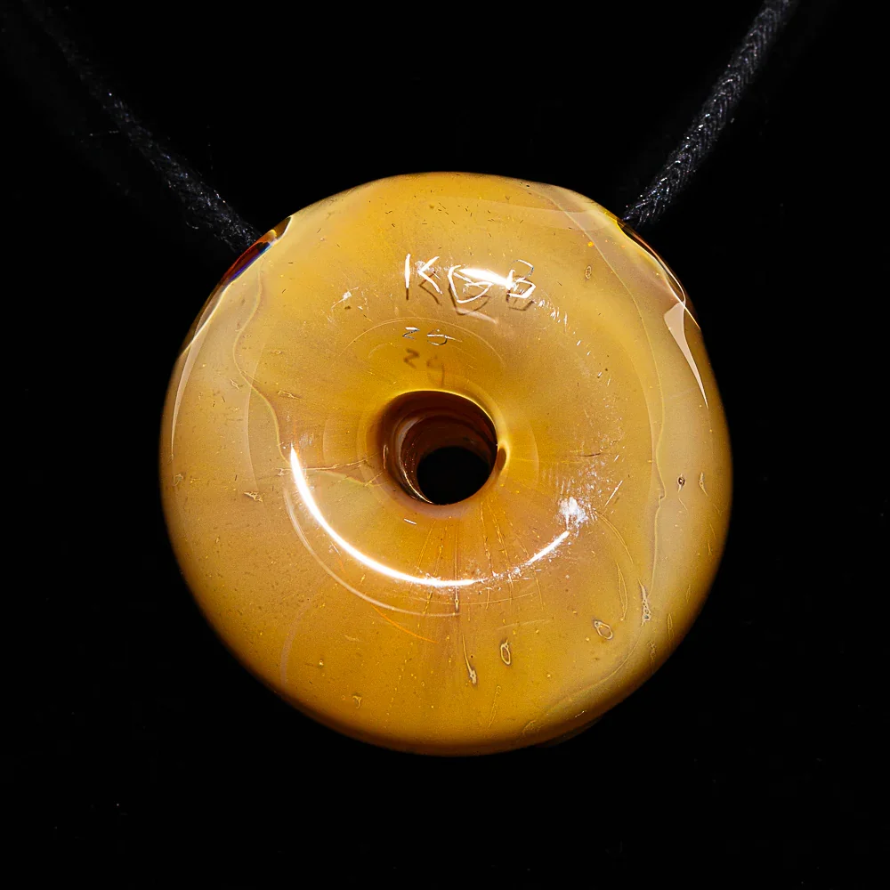 KGB Glass - Vanilla Frosted Sprinkle Donut Pendant - Image 2