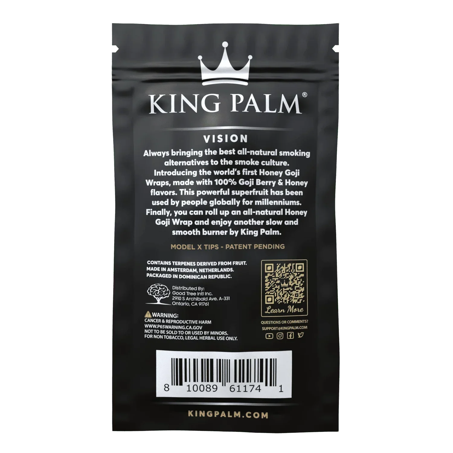 King Palm - Honey Goji Wraps 4 PK - Image 3