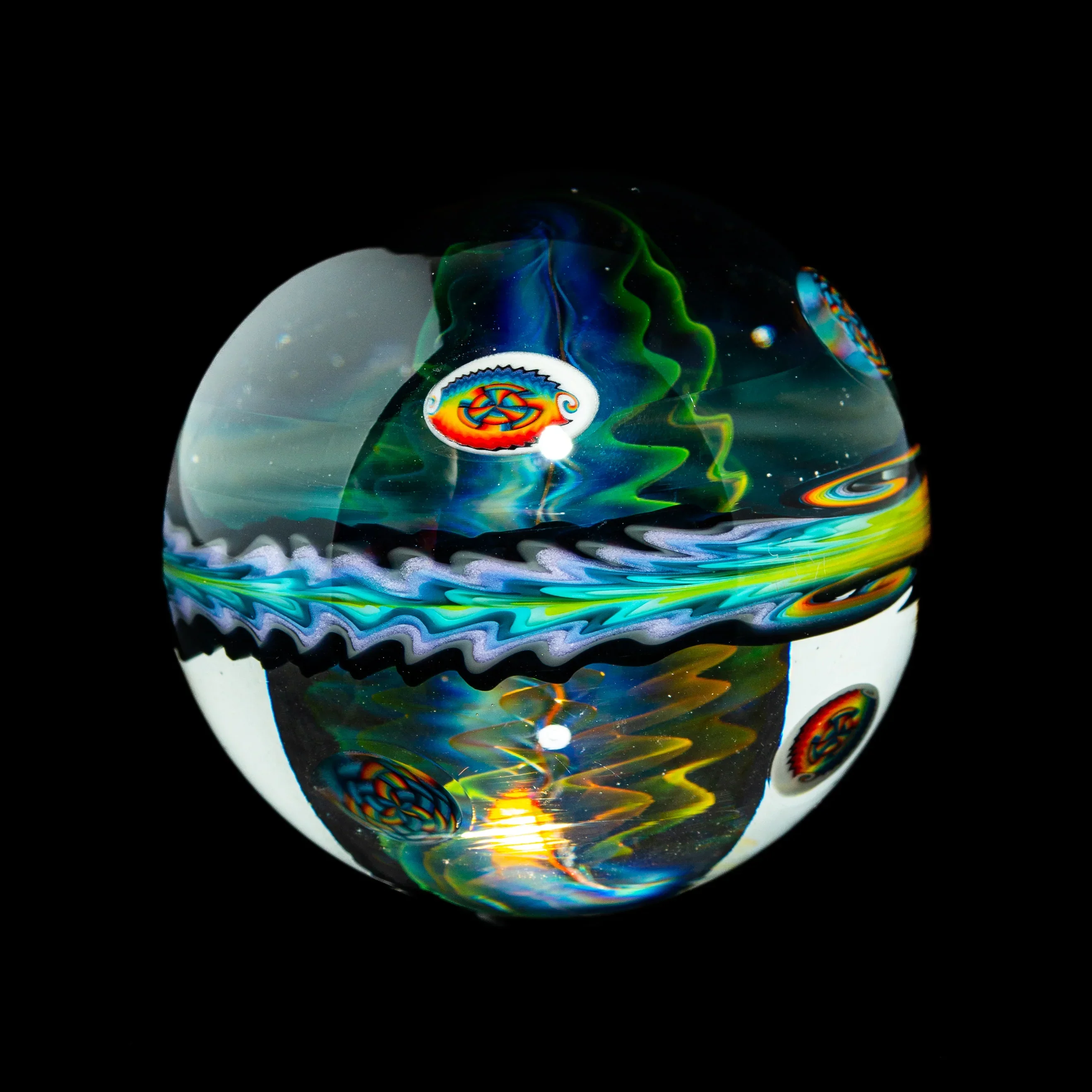 KJH Glass - Fumed Bipolar 45MM Marble - Image 2