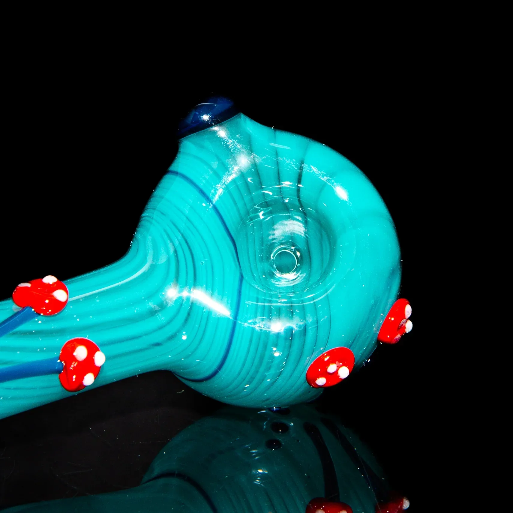 Kristi Contant - Teal Mushroom Spoon - Image 3