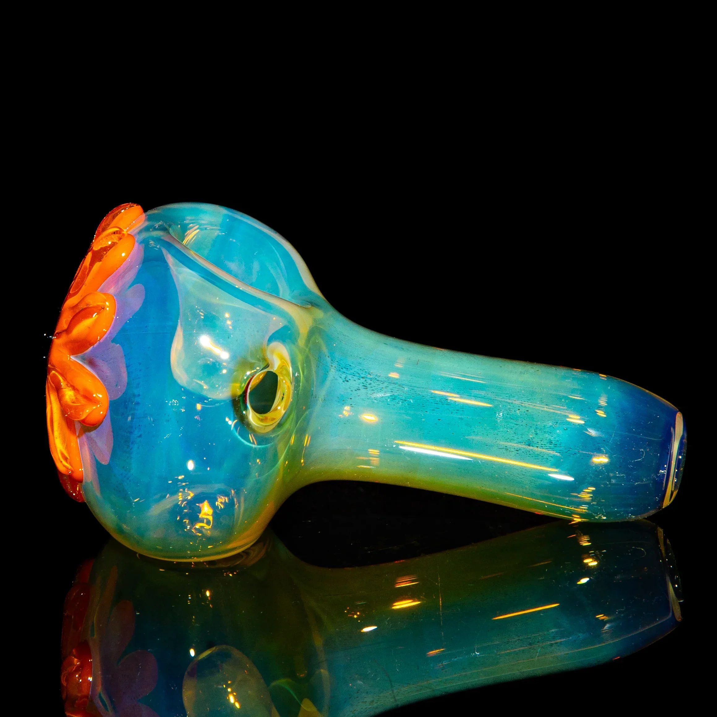 Kyle White Glass - Orange Wild Flower Fume Spoon - Image 2