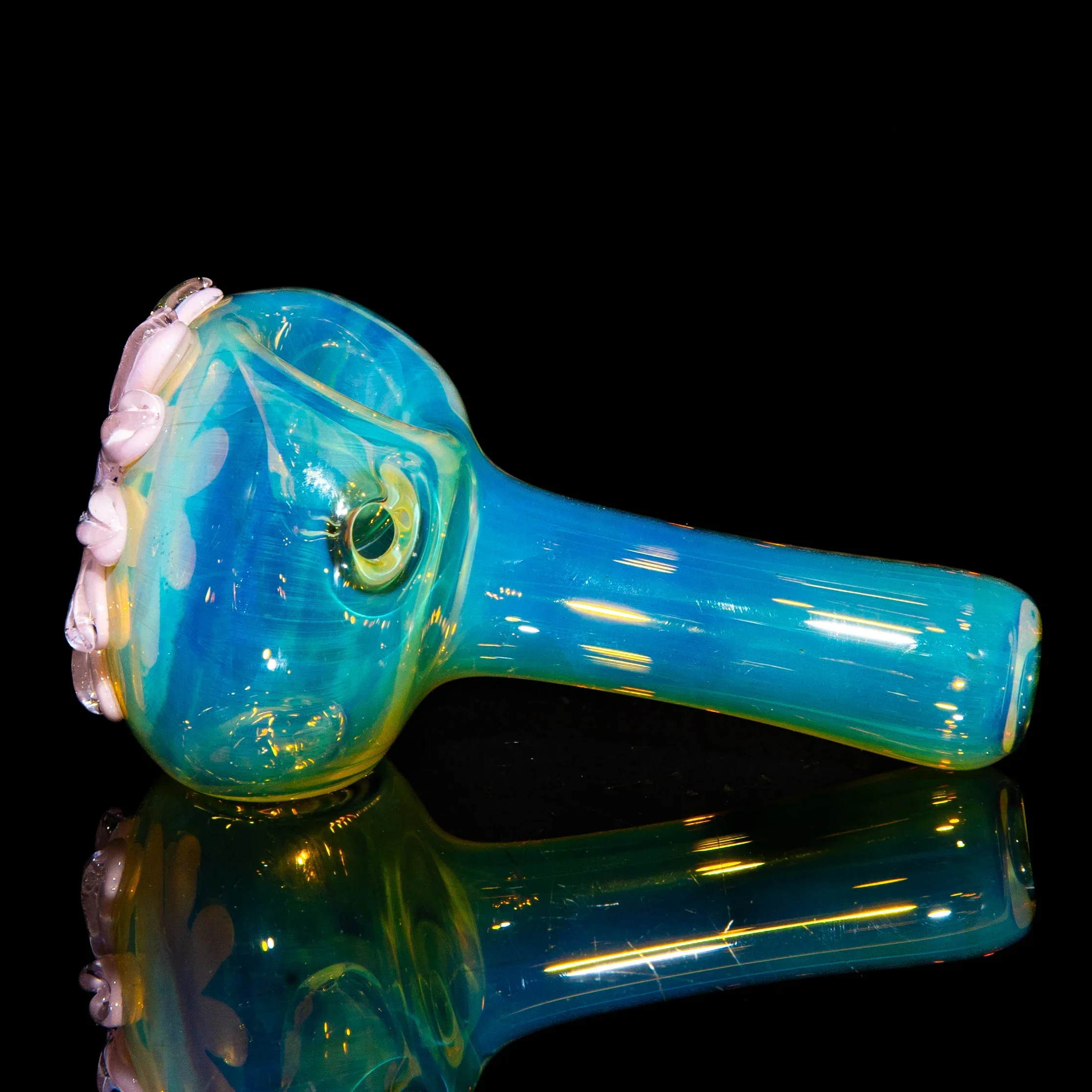 Kyle White Glass - Pink Wild Flower Fume Spoon - Image 2