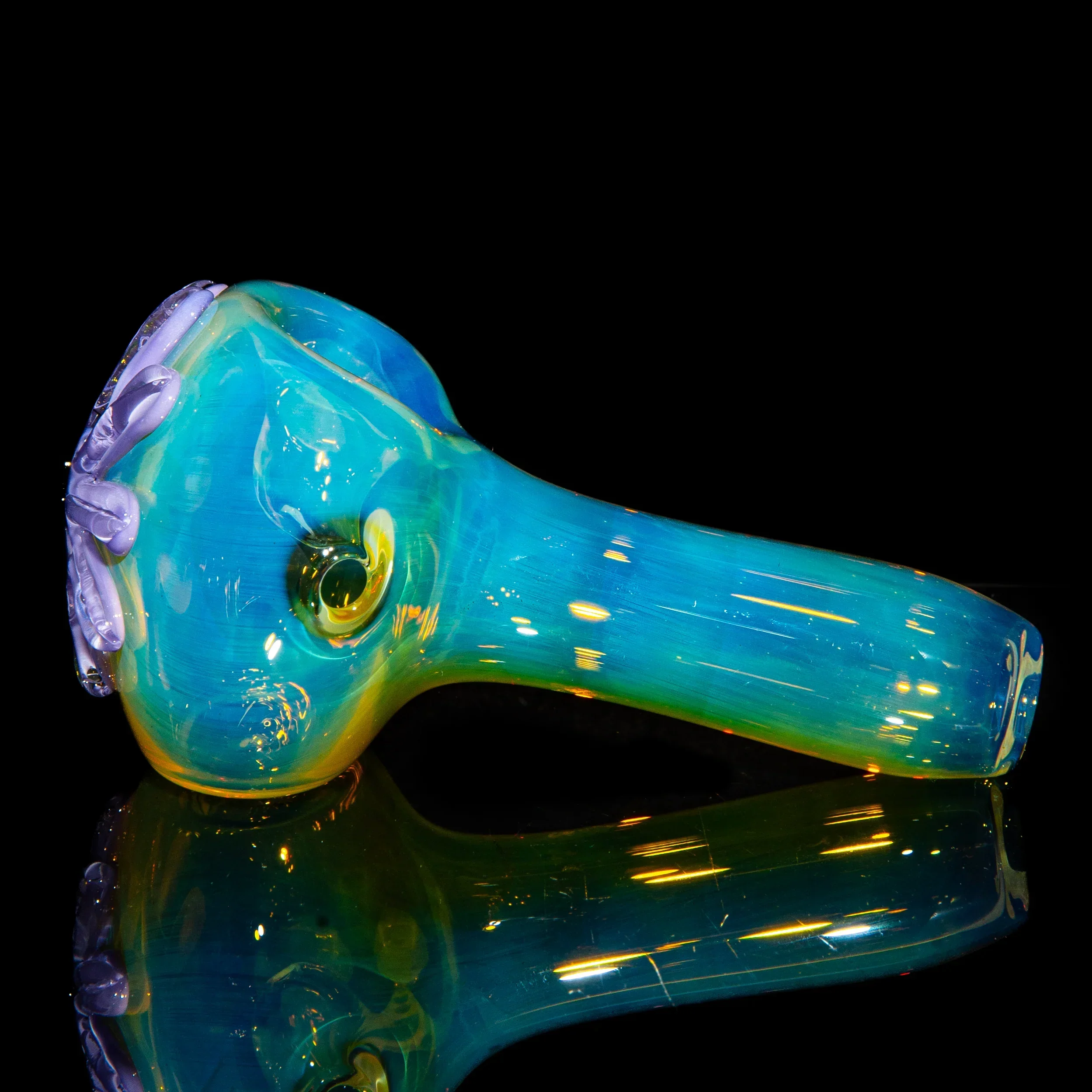 Kyle White Glass - Purple Wild Flower Fume Spoon - Image 2