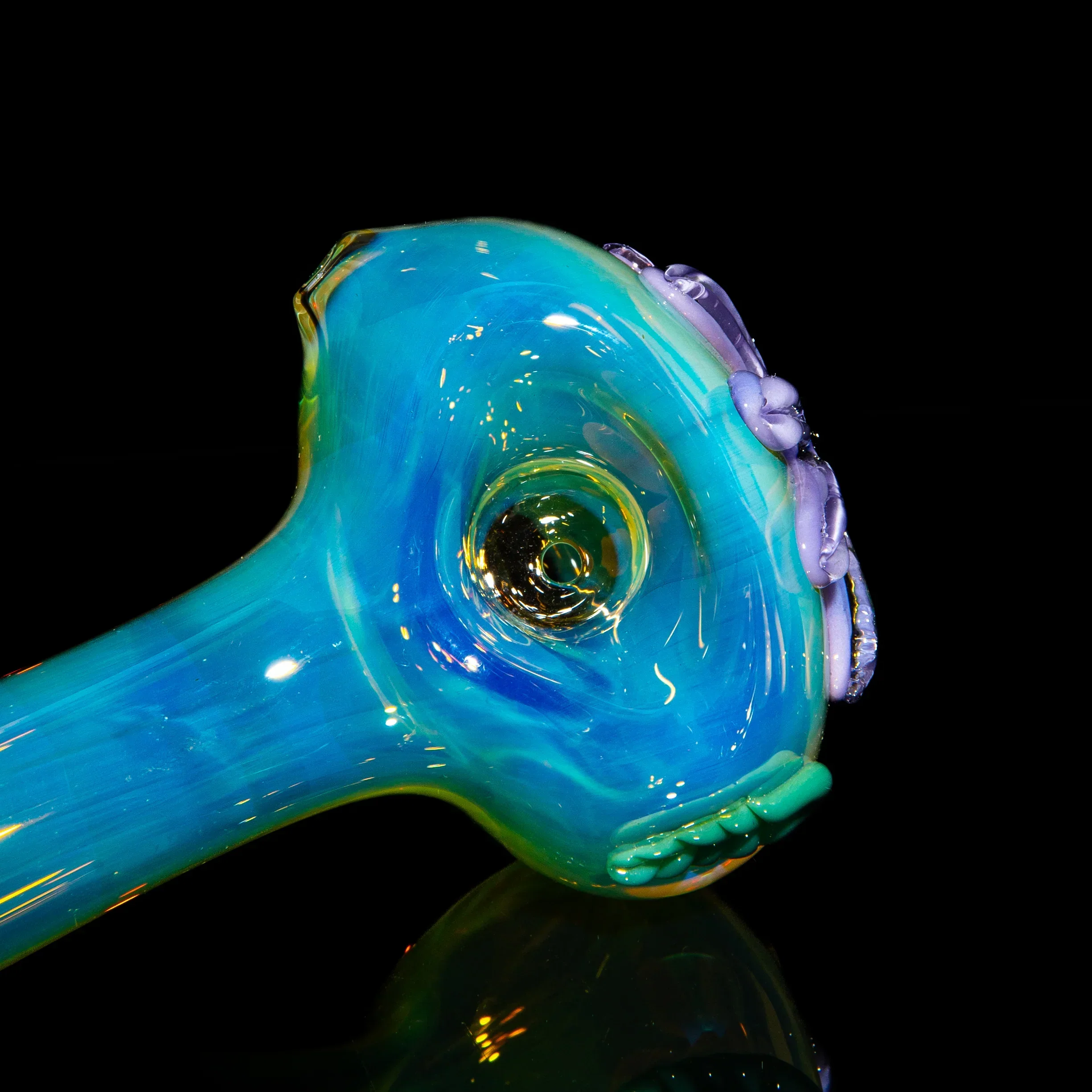 Kyle White Glass - Purple Wild Flower Fume Spoon - Image 3