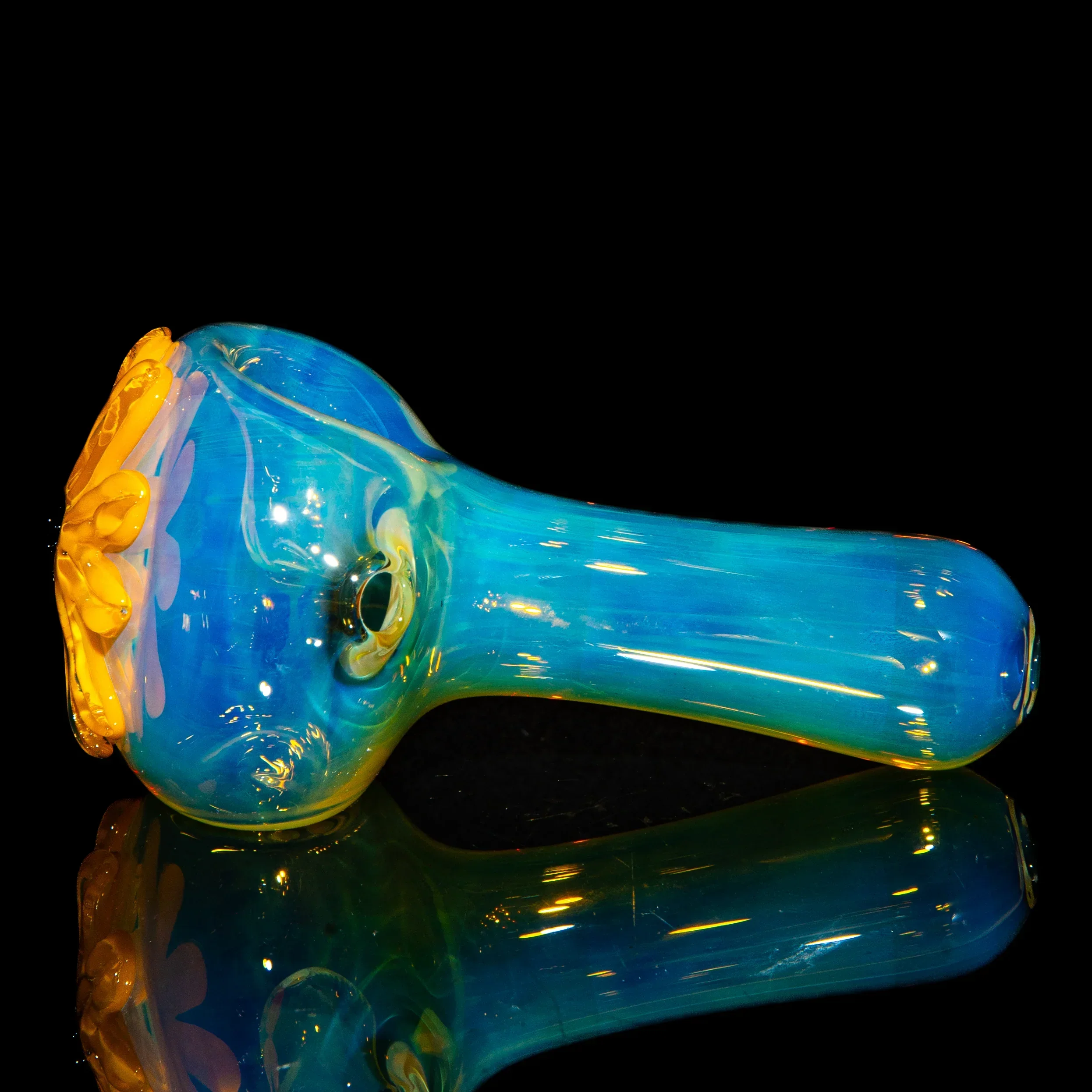 Kyle White Glass - Yellow Wild Flower Fume Spoon - Image 2