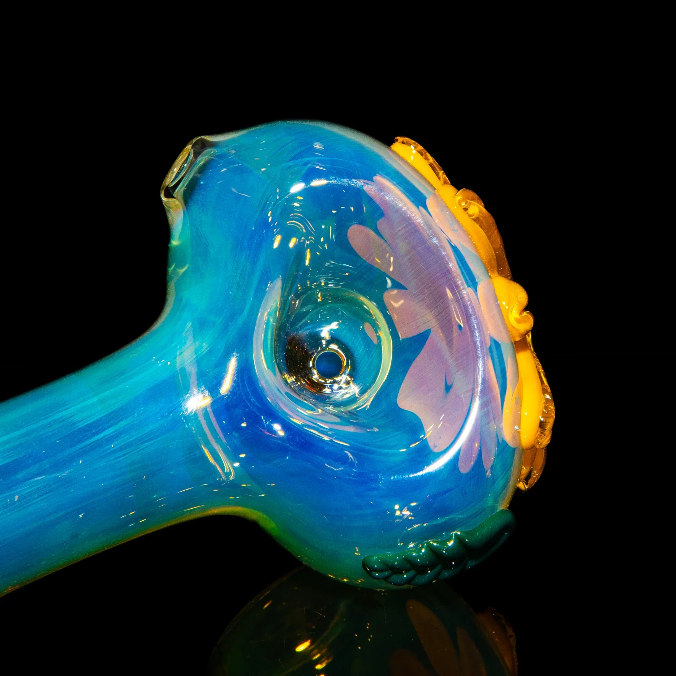 Kyle White Glass - Yellow Wild Flower Fume Spoon - Image 3