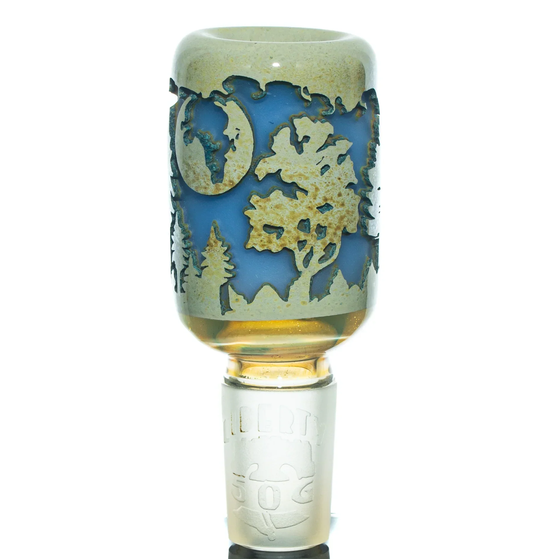 Liberty 503 - Milky Blue Forest 18mm Slide - Image 2