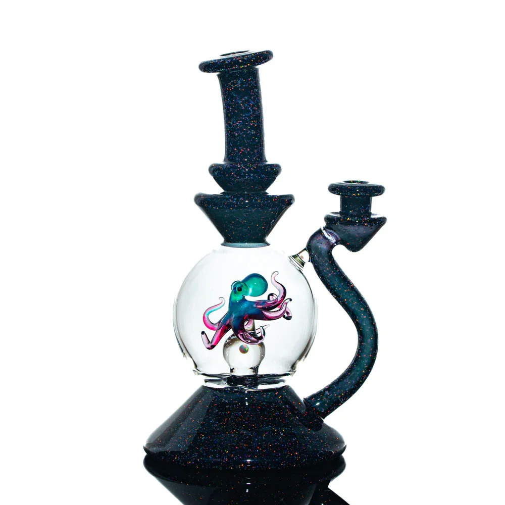 Liz Wright - Jet Black Crushed Opal, Metaterrania & Gold Ruby Aquarium Blooper - Image 3
