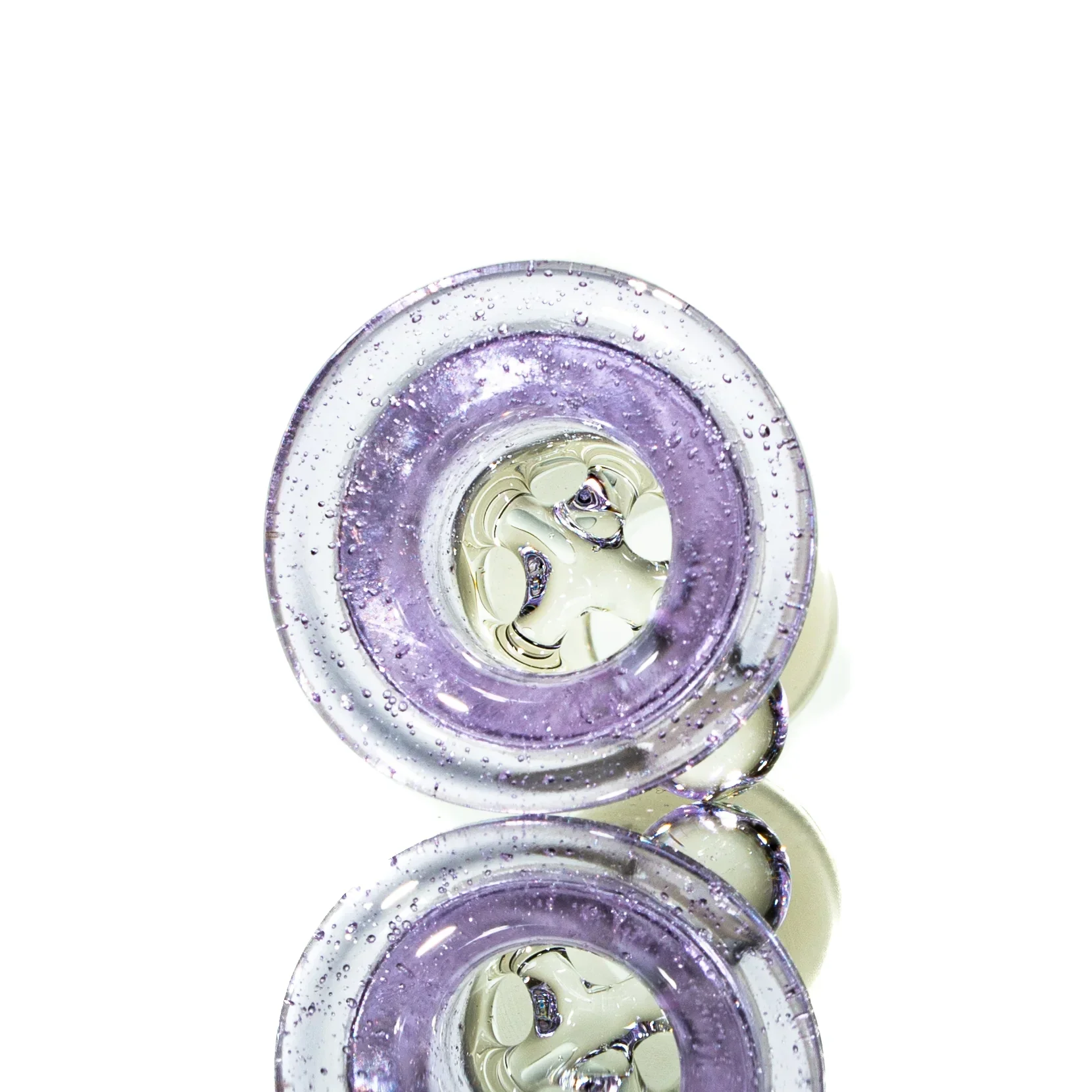 Llerandi Glass - Pink Lollipop Four Hole 18mm Slide - Image 2