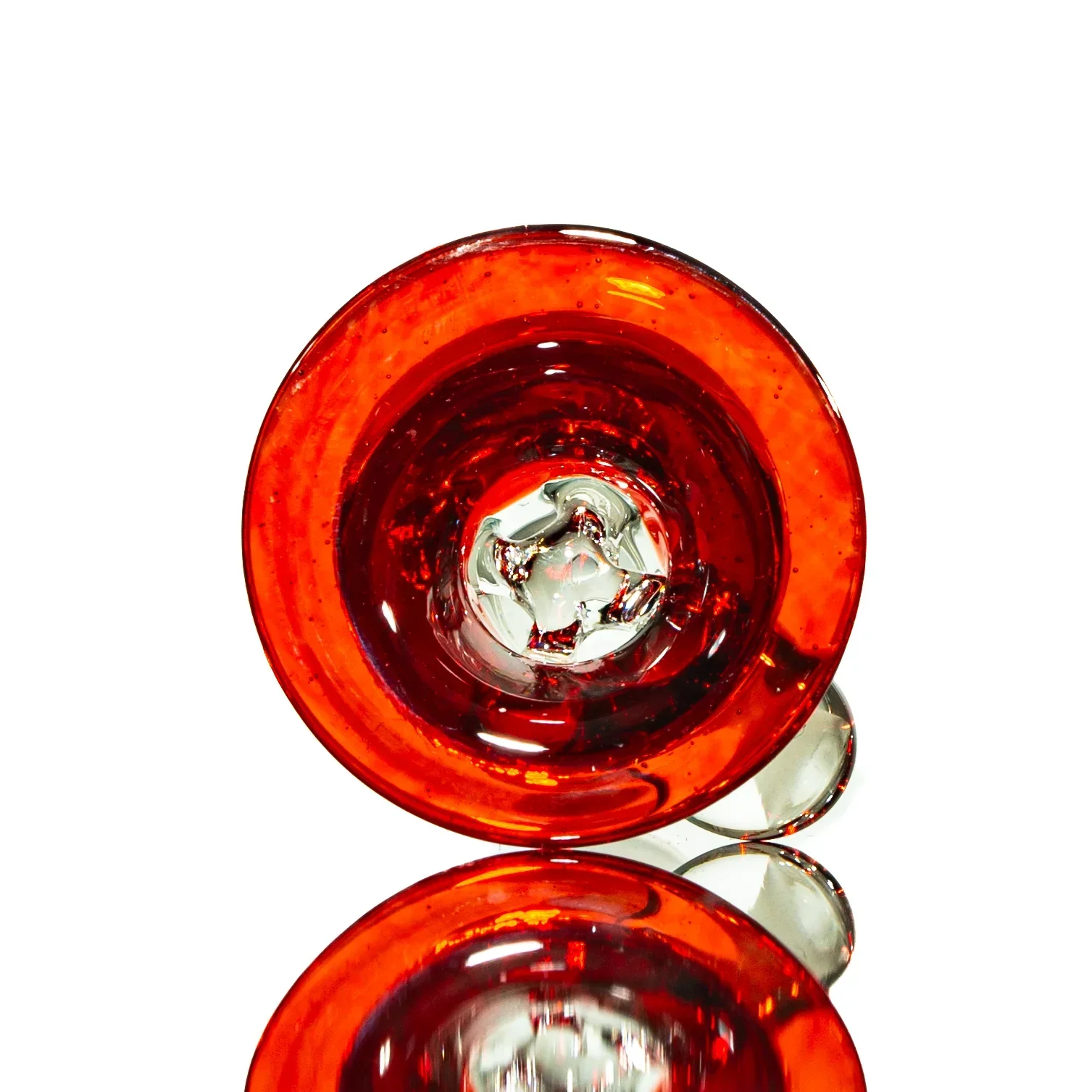 Llerandi Glass - Pomegranate Four Hole 14mm Slide - Image 2