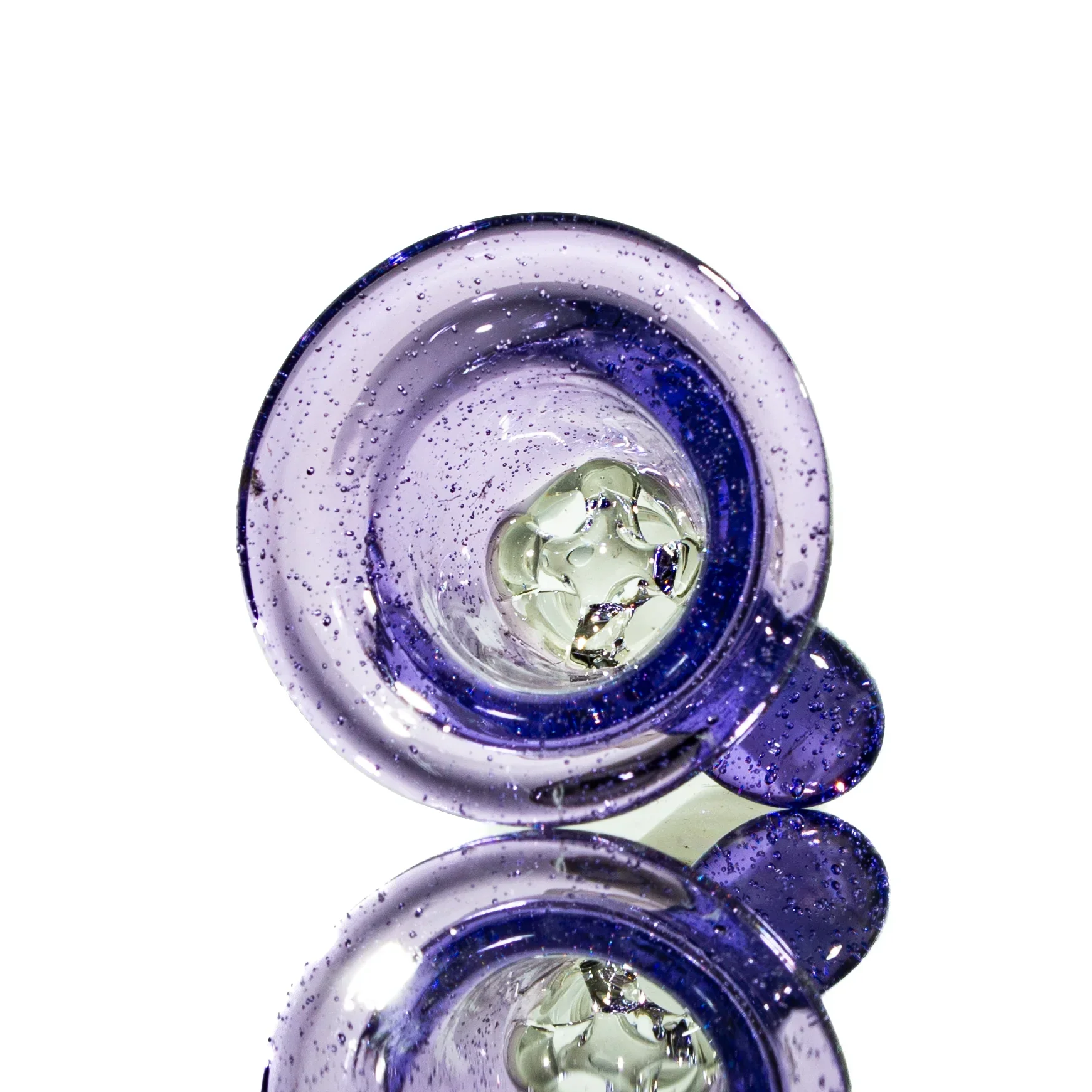 Llerandi Glass - Purple Lollipop Four Hole 14mm Slide - Image 2