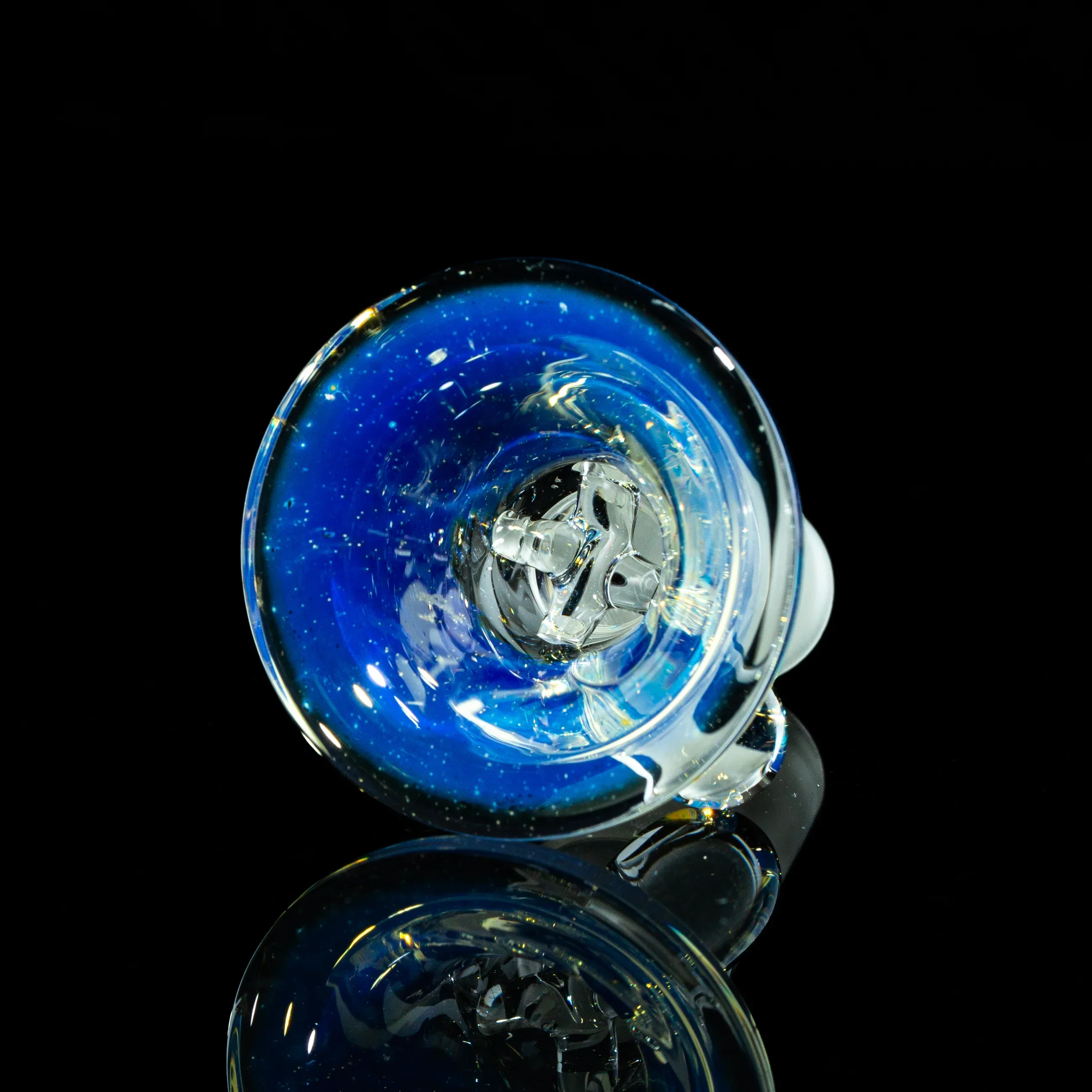 Llerandi Glass - Silver Fume Four Hole 14mm Slide - Image 2