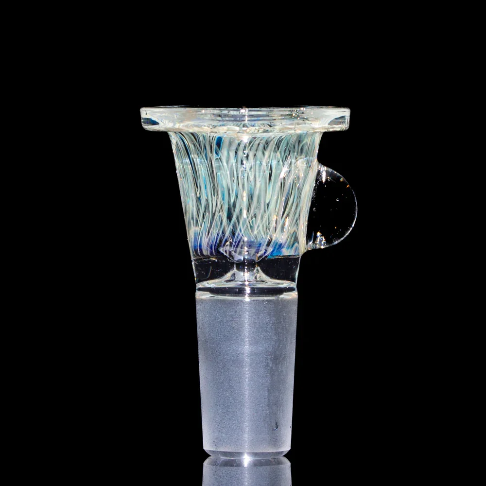 Llerandi Glass - Silver Fume Wrap & Rake 14mm Slide