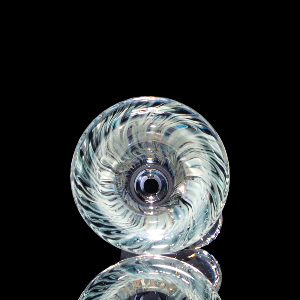 Llerandi Glass - Silver Fume Wrap & Rake 14mm Slide - Image 2