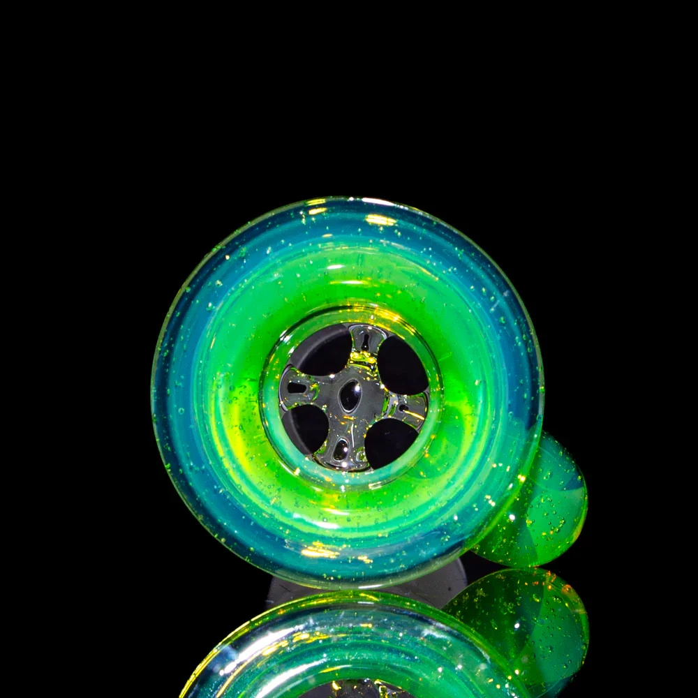 Llerandi Glass - Slyme Four Hole 18mm Slide - Image 2