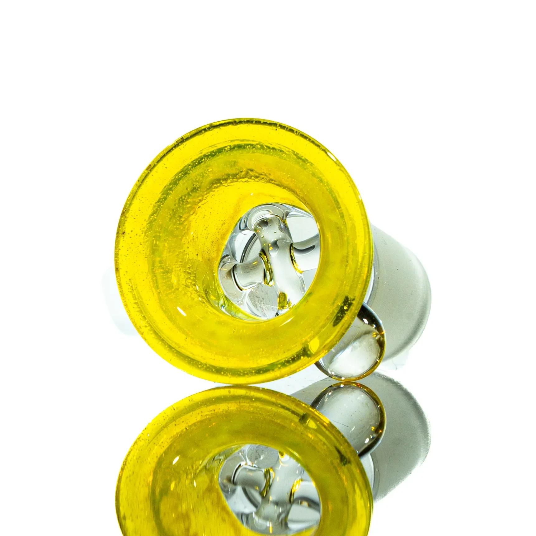 Llerandi Glass - Yellow Crayon Four Hole 18mm Slide - Image 2