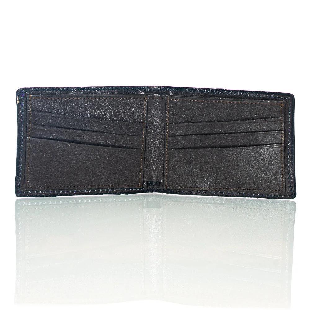 Lost Sailor Leather - Green Leaf Sacred Geometry Wallet - Image 2