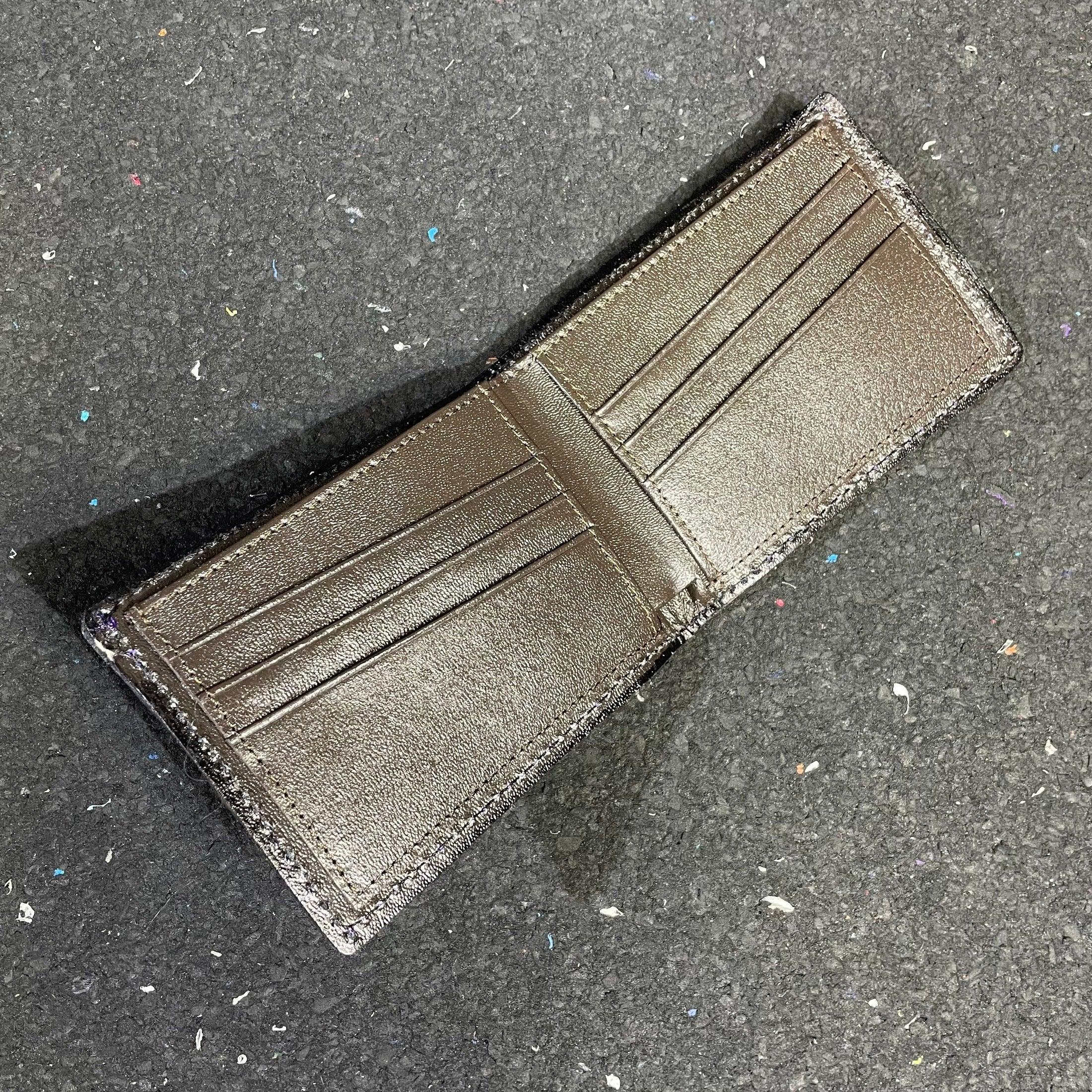 Lost Sailor Leather - Green Leaf Sacred Geometry Wallet - Image 8