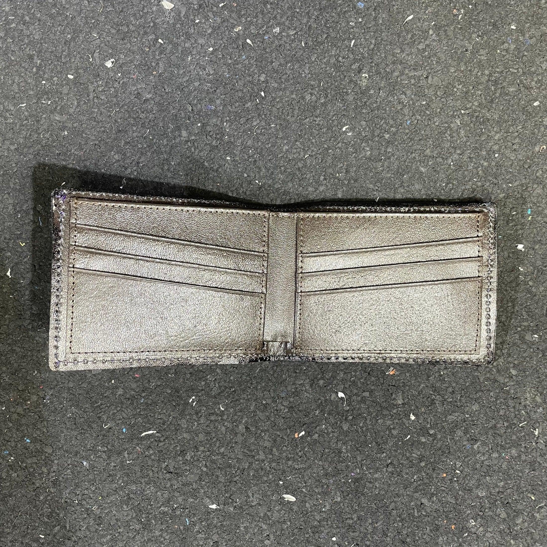 Lost Sailor Leather - Green Leaf Sacred Geometry Wallet - Image 9