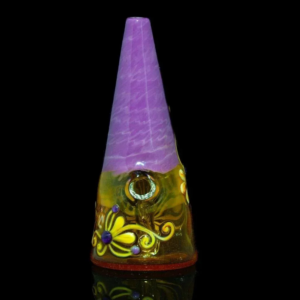 Lyric Glass - Violet & Orange Flower Rig - Image 2