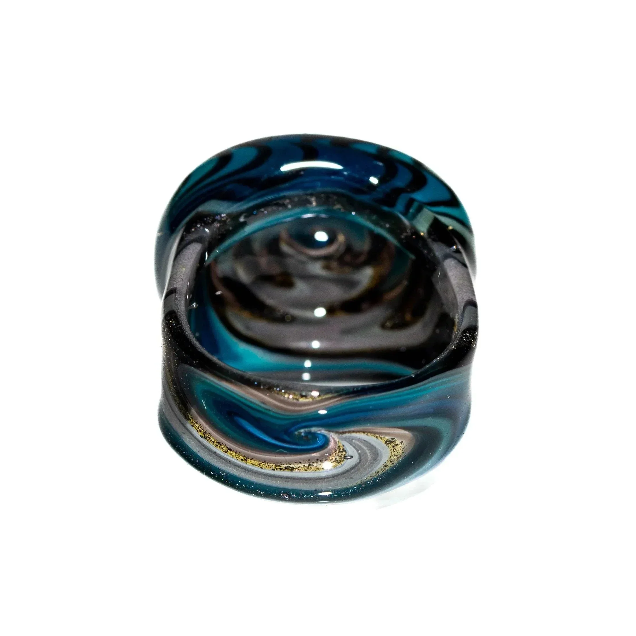 Marni Schnapper - Black, Blue & Steel Wool Wig Wag Ring / Size 4 - Image 2