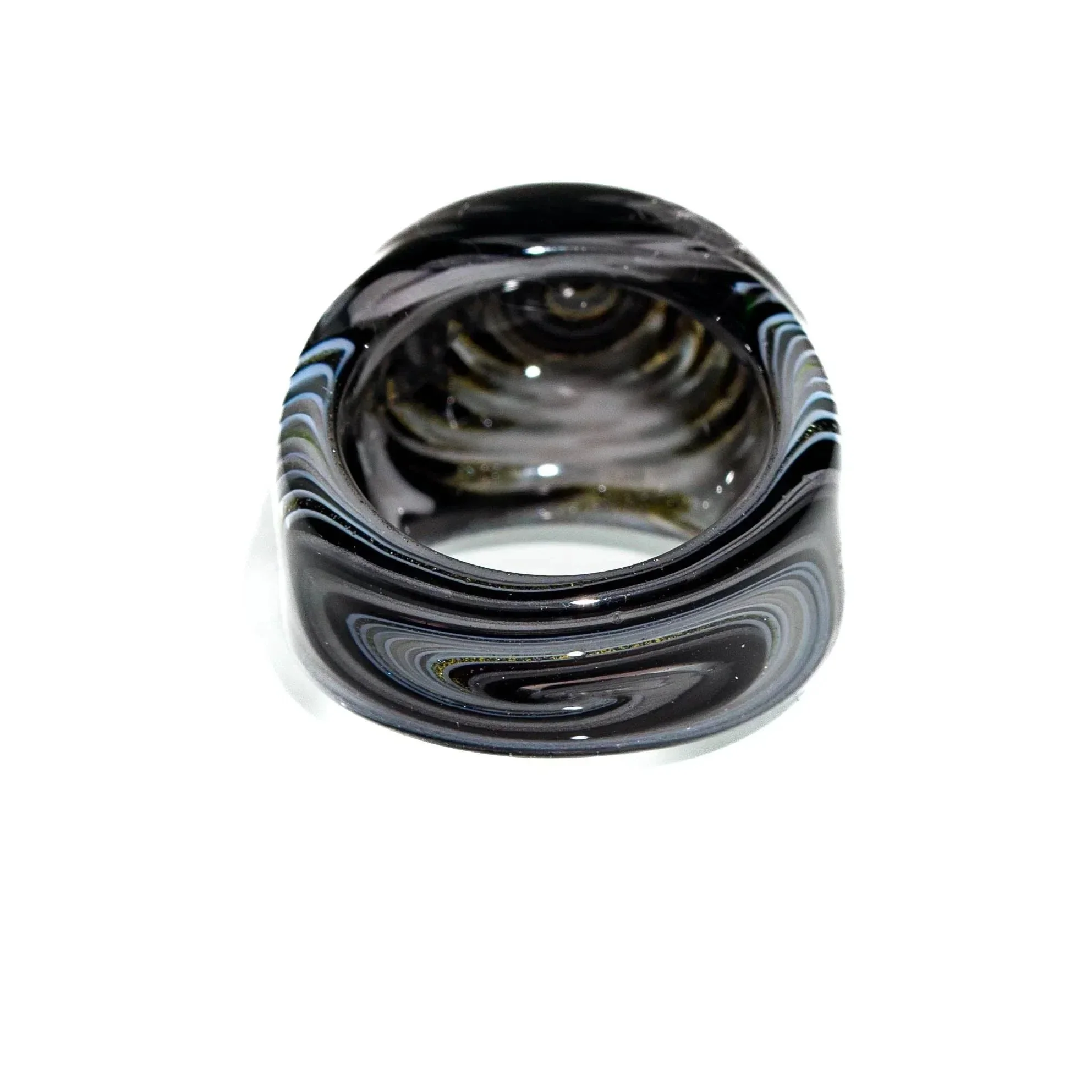 Marni Schnapper - Black & White Wig Wag Ring / Size 9 - Image 2