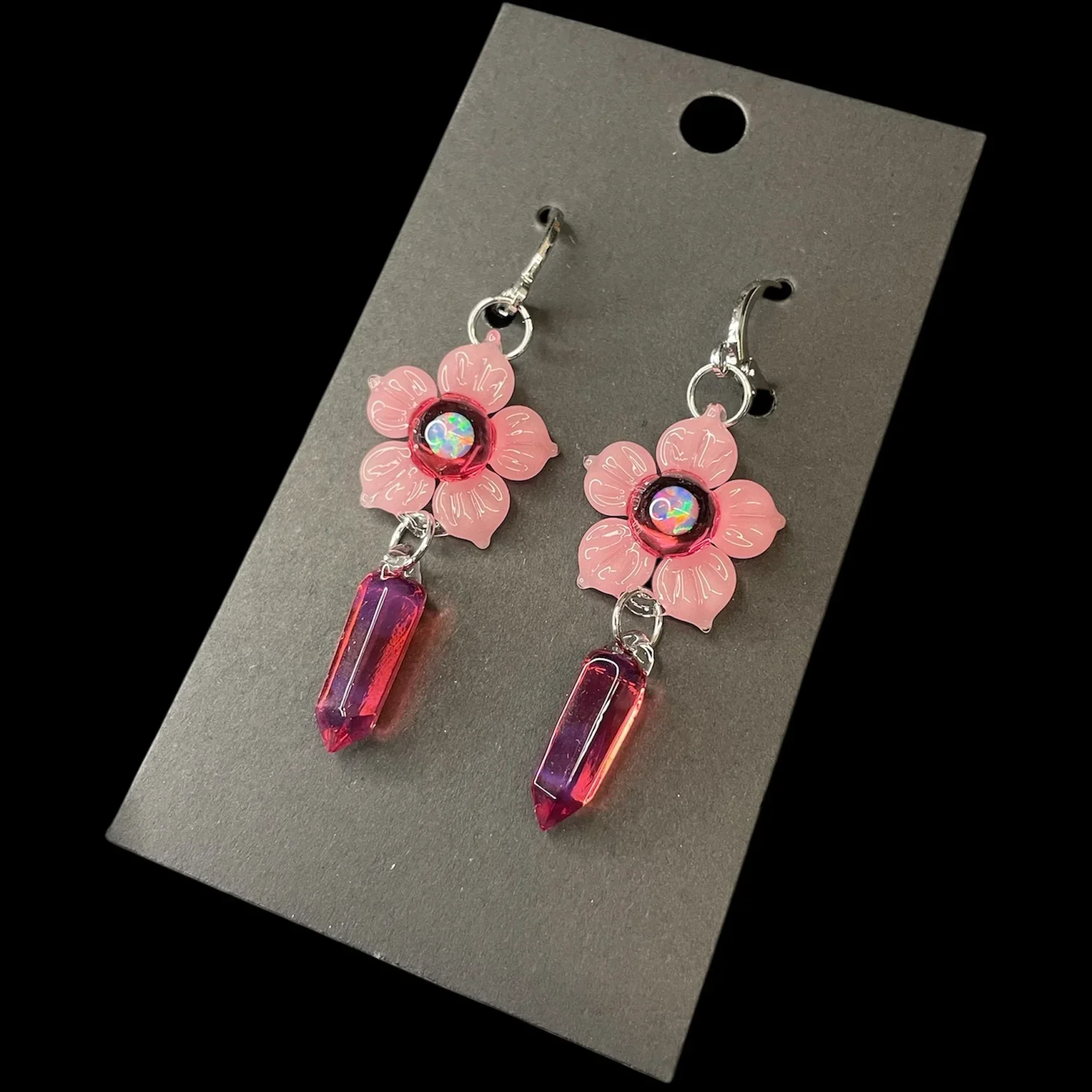 Mars Glassworks - Crystal Point Earrings A - Image 2