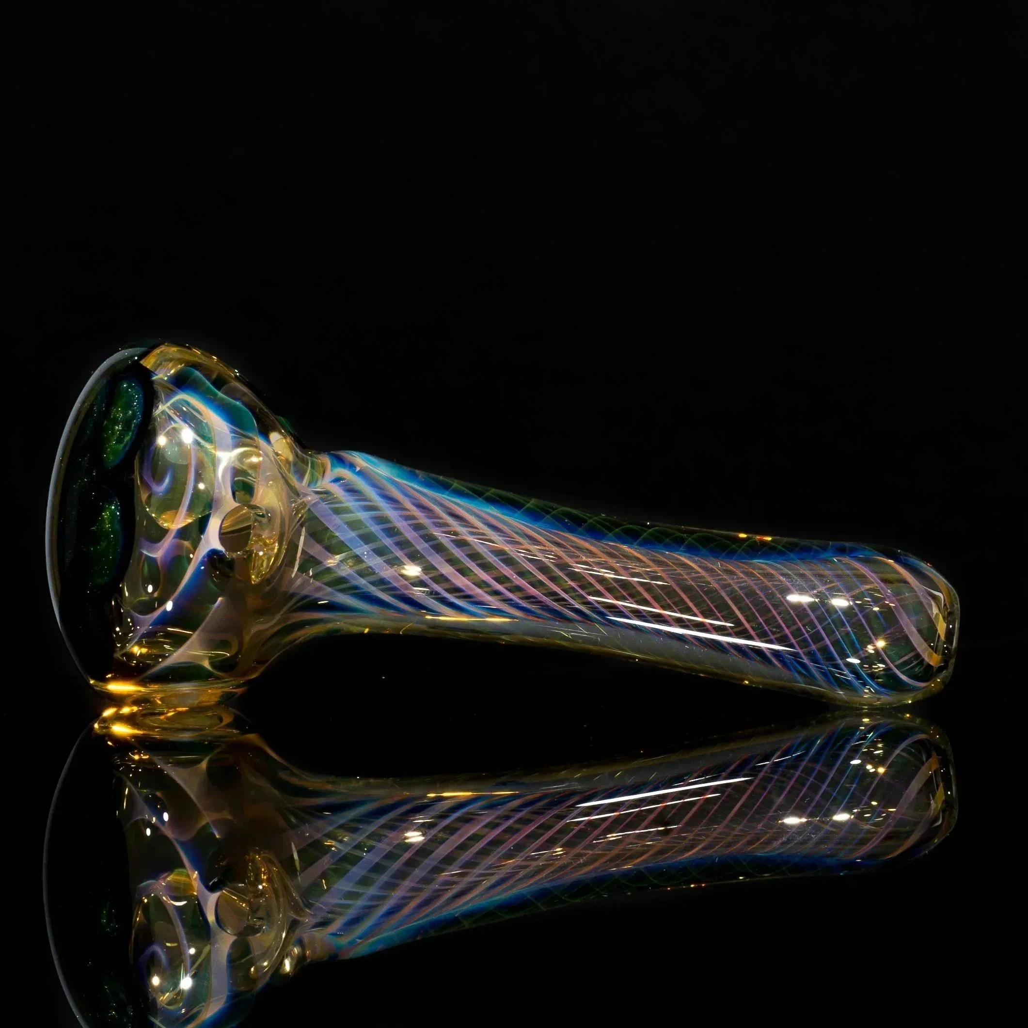 Matt 2000 Fumed Inside Out Dotstack Spoon Olive - Image 2