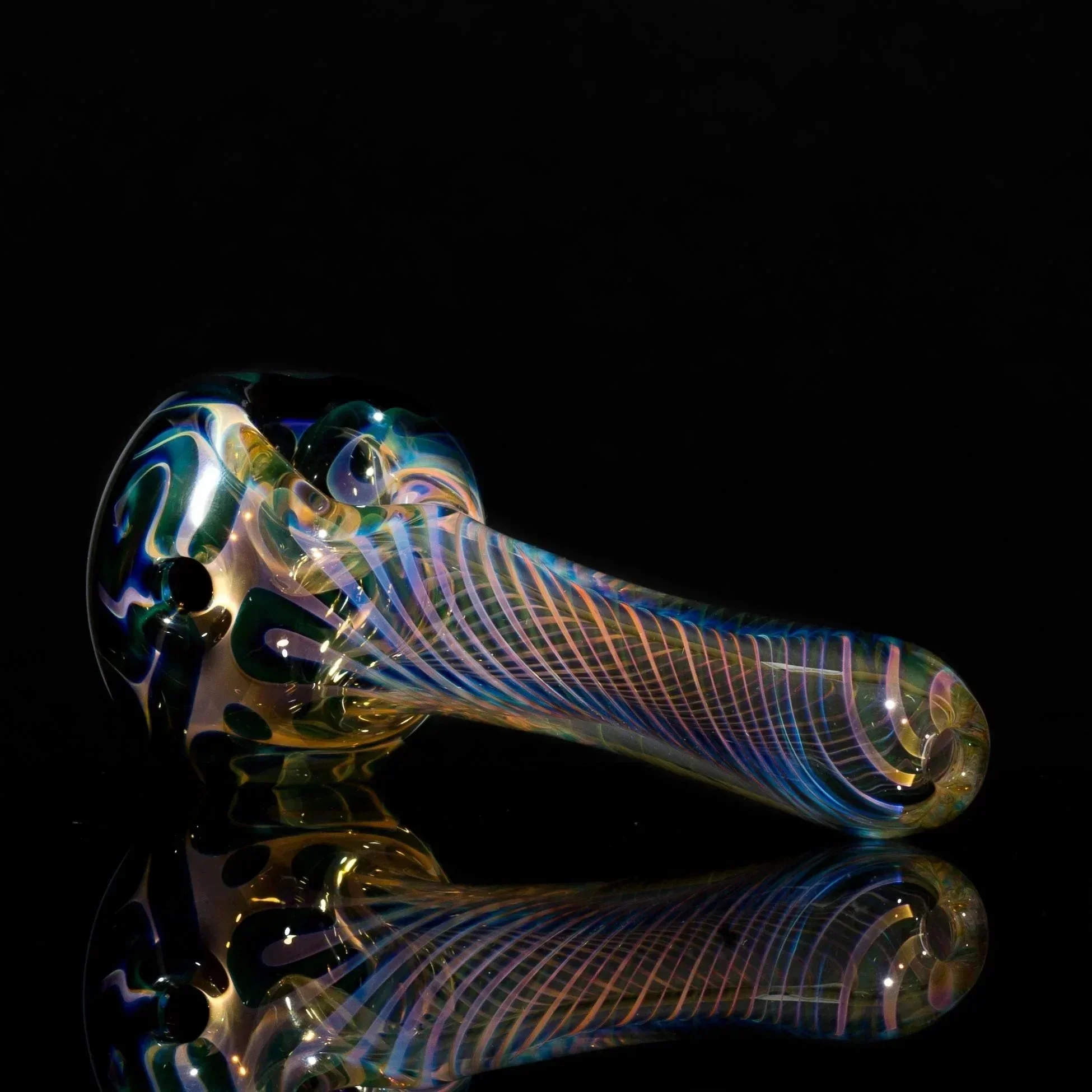 Matt 2000 Fumed Inside Out Dotstack Spoon Olive - Image 3