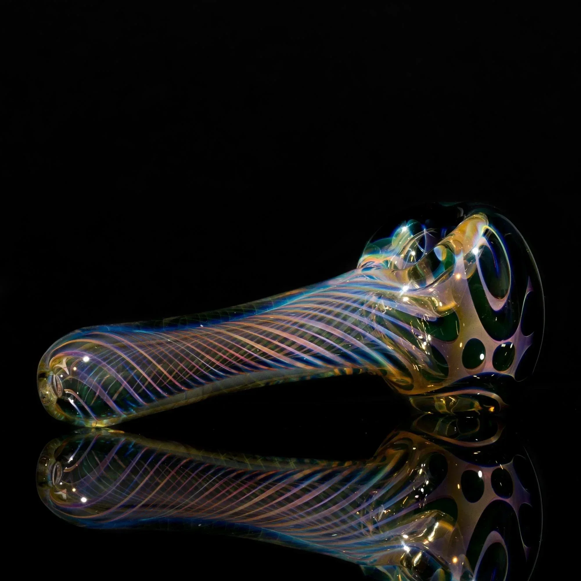 Matt 2000 Fumed Inside Out Dotstack Spoon Olive - Image 4