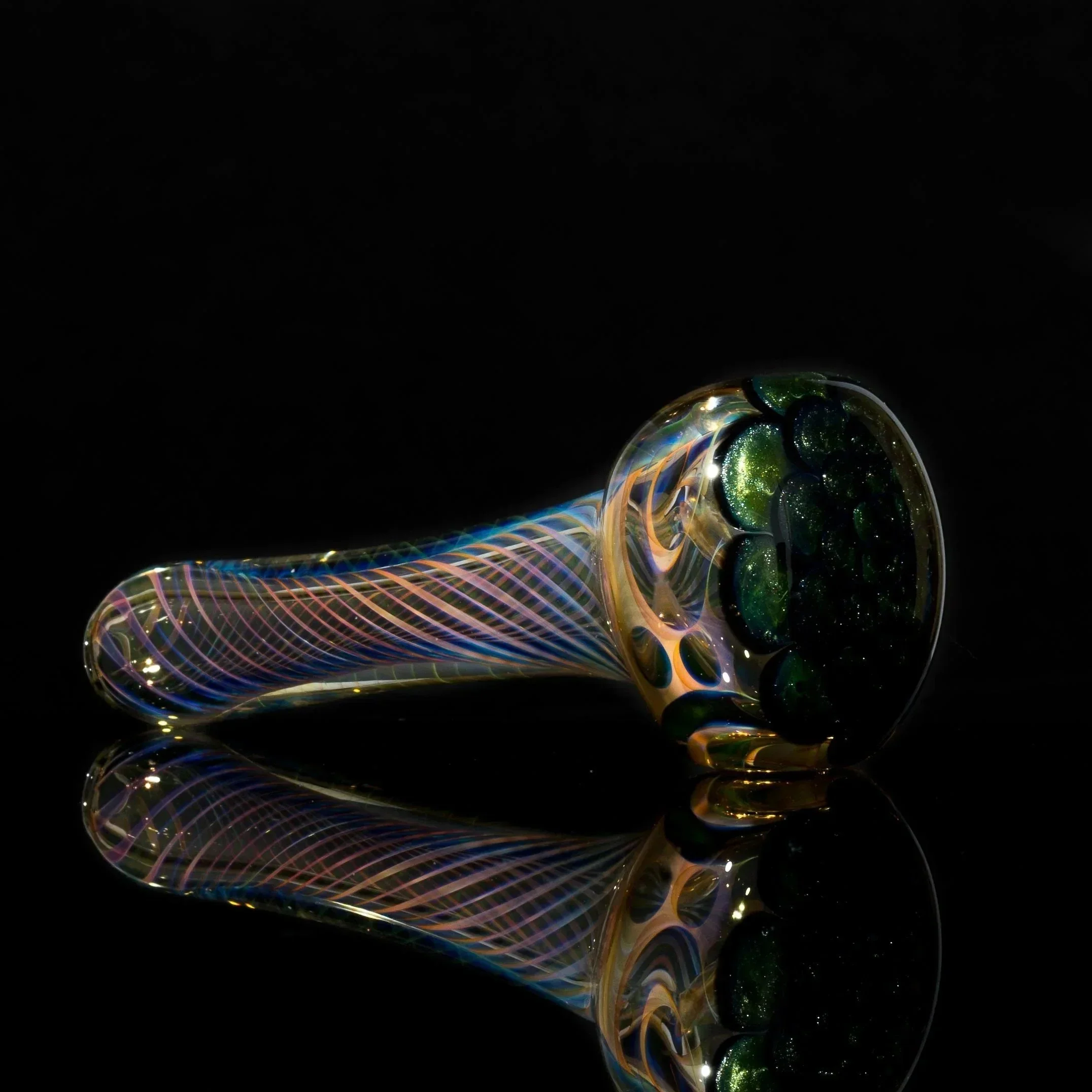 Matt 2000 Fumed Inside Out Dotstack Spoon Olive - Image 6