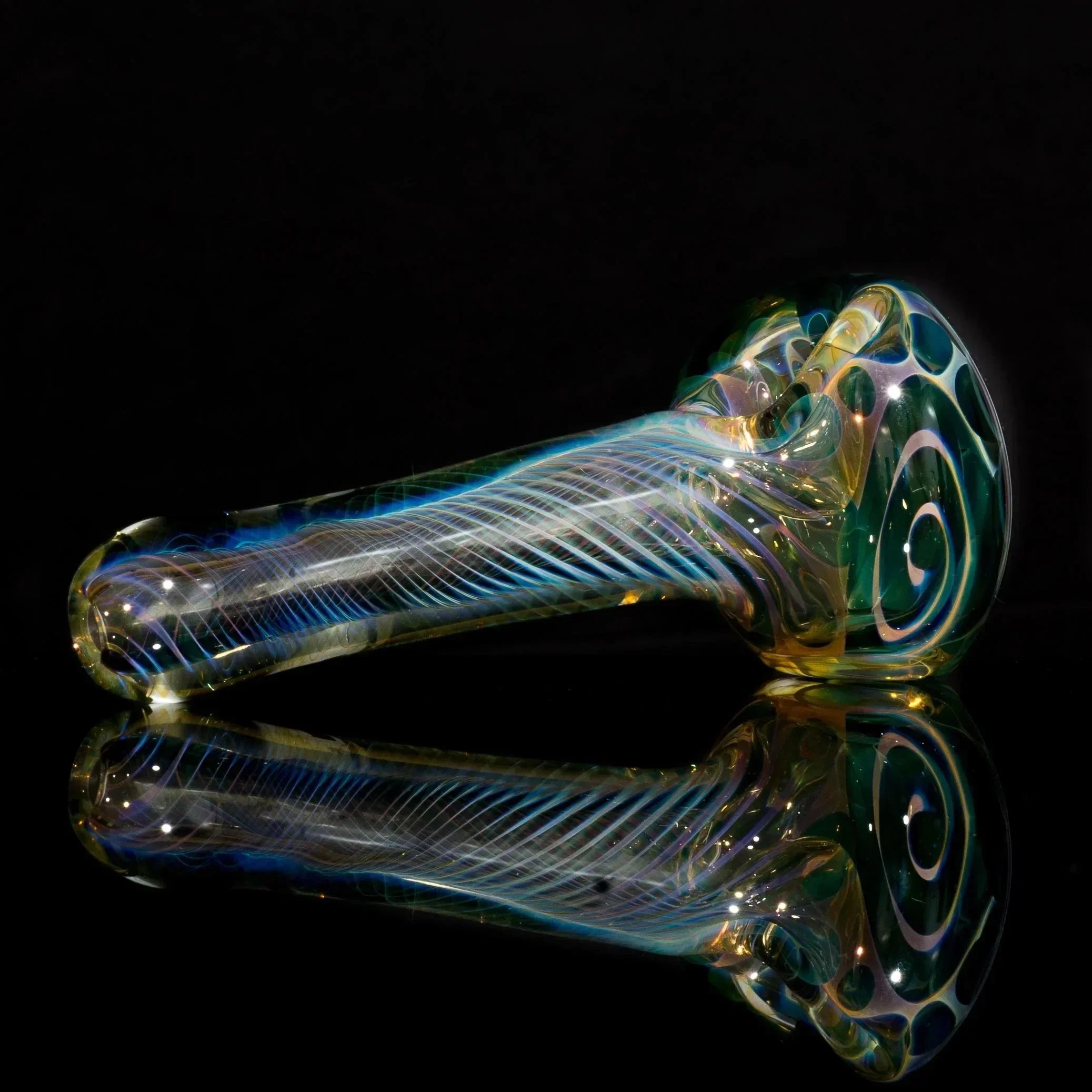 Matt 2000 Fumed Inside Out Dotstack Spoon Blue - Image 4