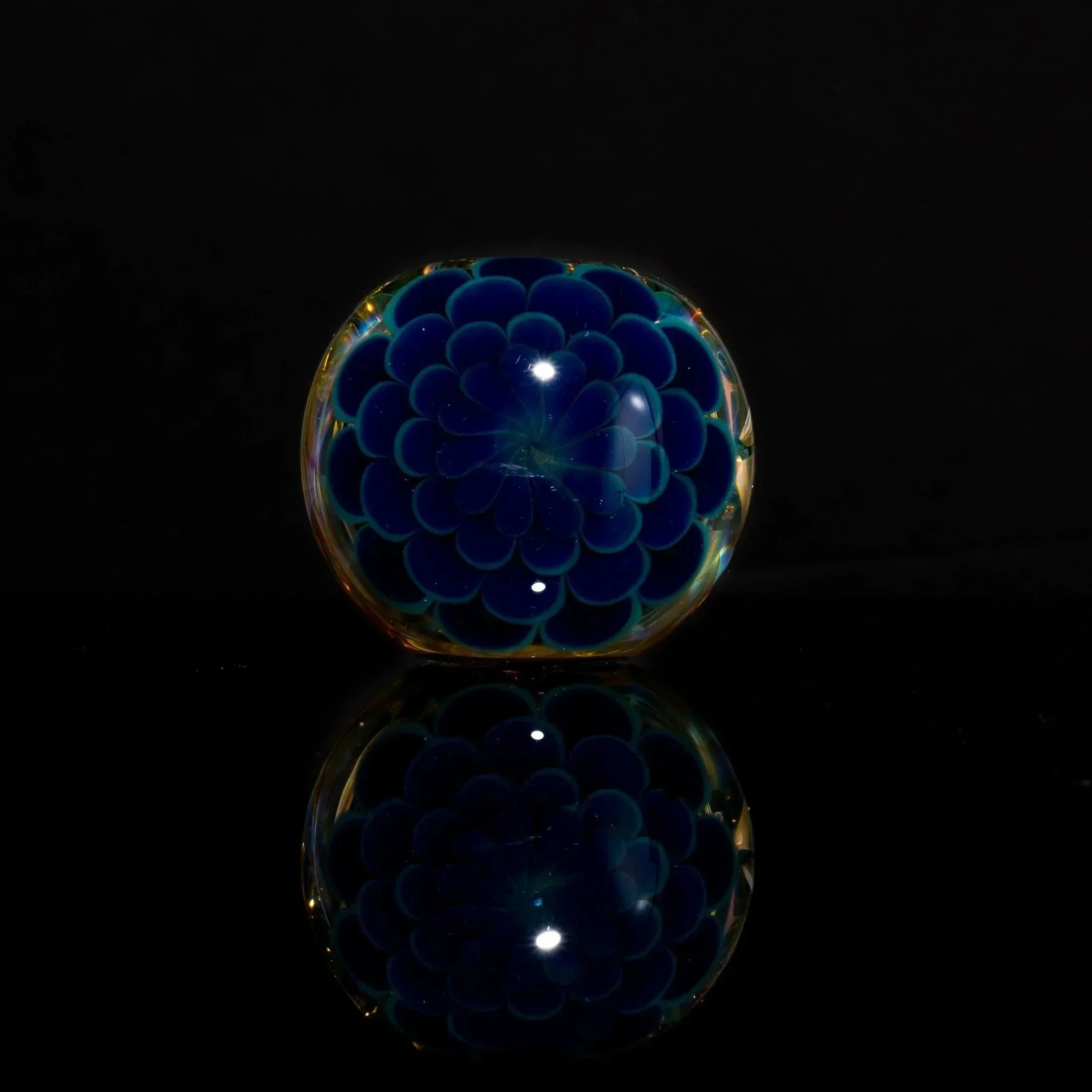 Matt 2000 Fumed Inside Out Dotstack Spoon Blue - Image 7
