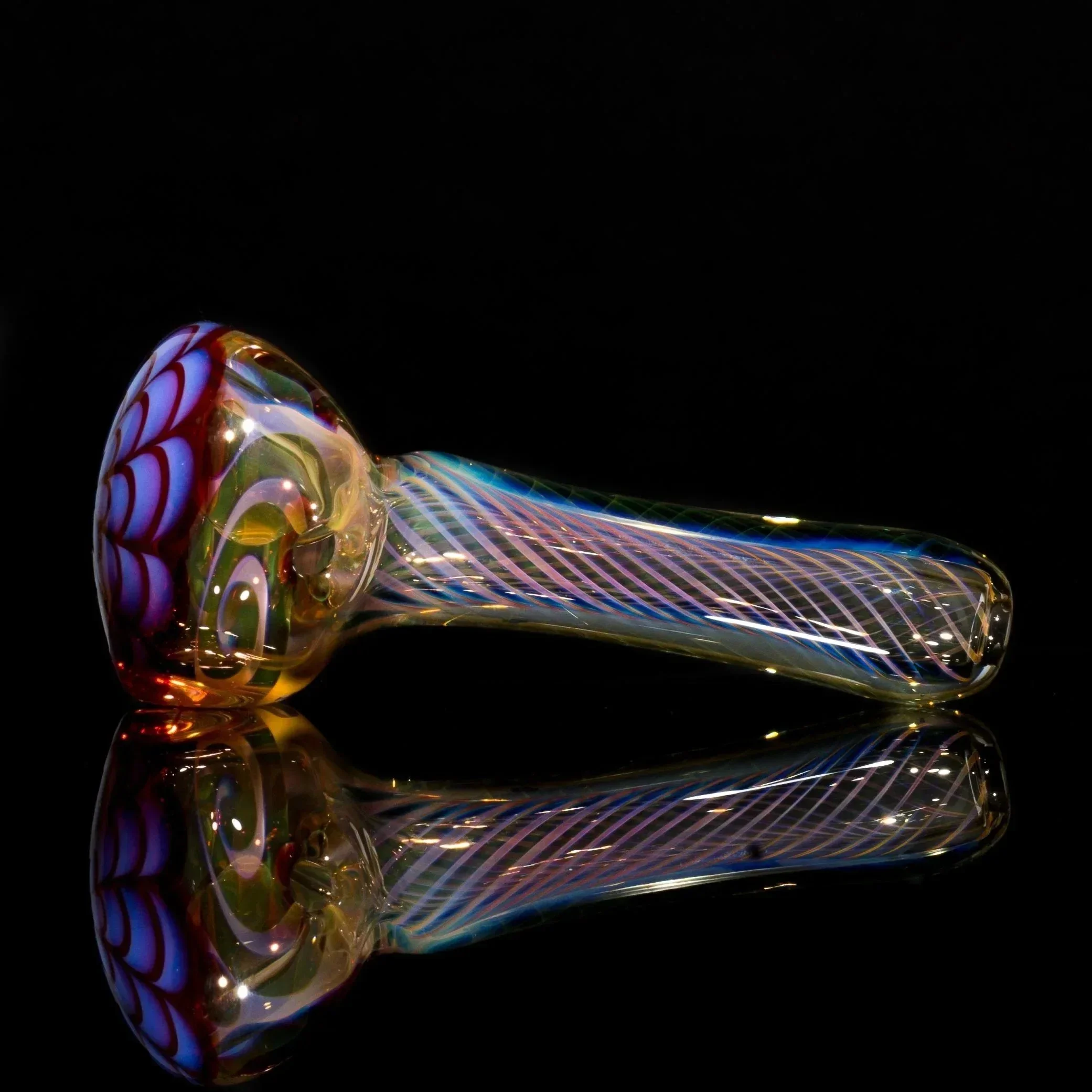 Matt 2000 Fumed Inside Out Dotstack Spoon Purple - Image 2