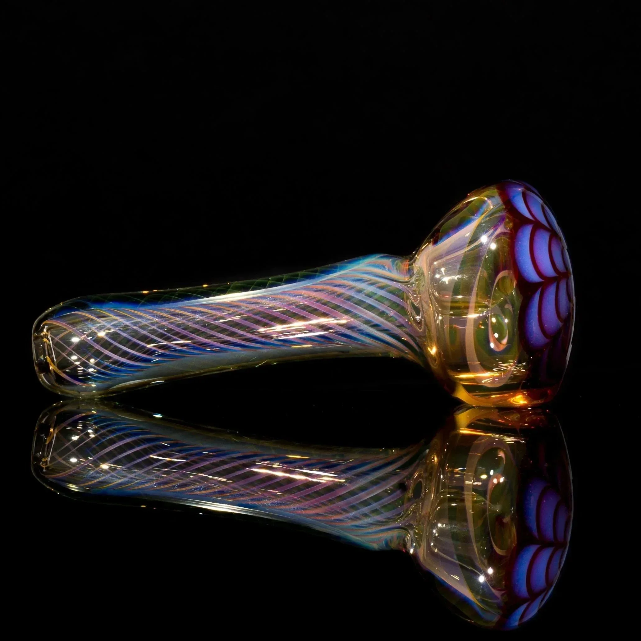 Matt 2000 Fumed Inside Out Dotstack Spoon Purple - Image 5