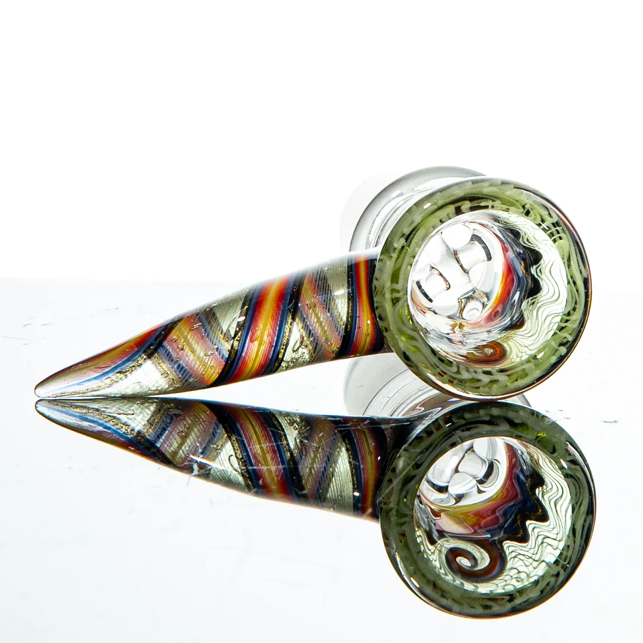 Mike Fro - Slyme Red, Yellow, Purple Wig Wag 18mm Slide - Image 2