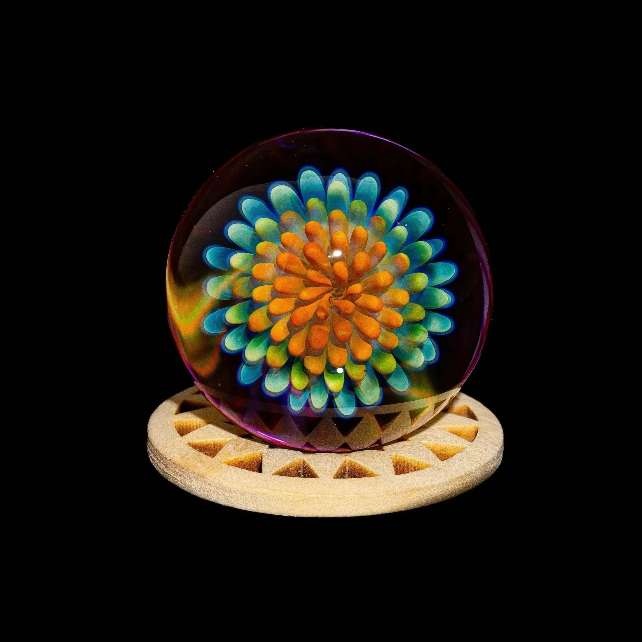 Moose & Fire - Light Cobalt Atomic Implosion 42MM Marble - Image 2