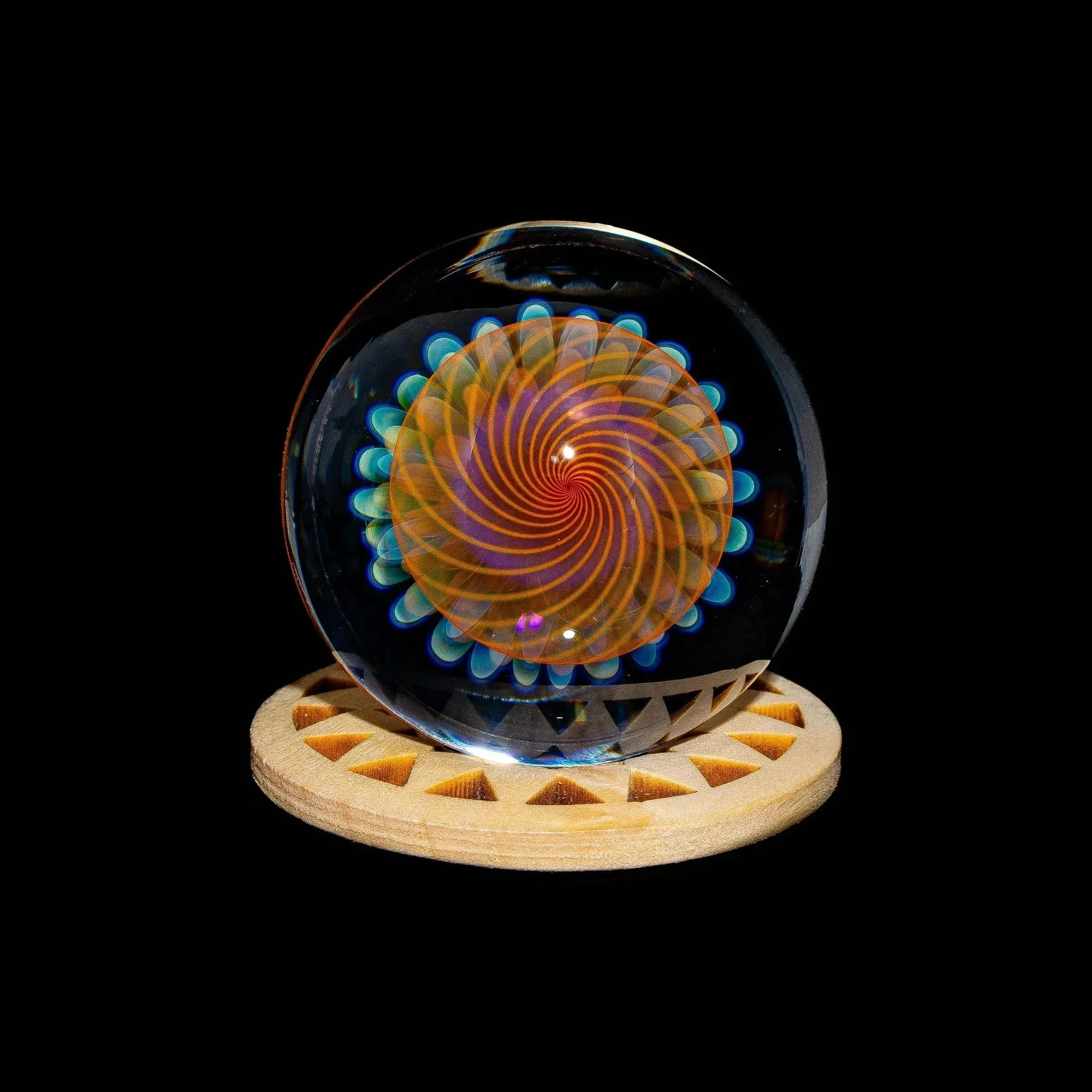 Moose & Fire - Light Cobalt Atomic Implosion 42MM Marble - Image 3
