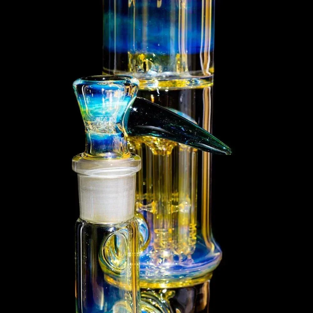 Mr. E - Fume Double Perc Flower Tube  w/ Slide - Image 8