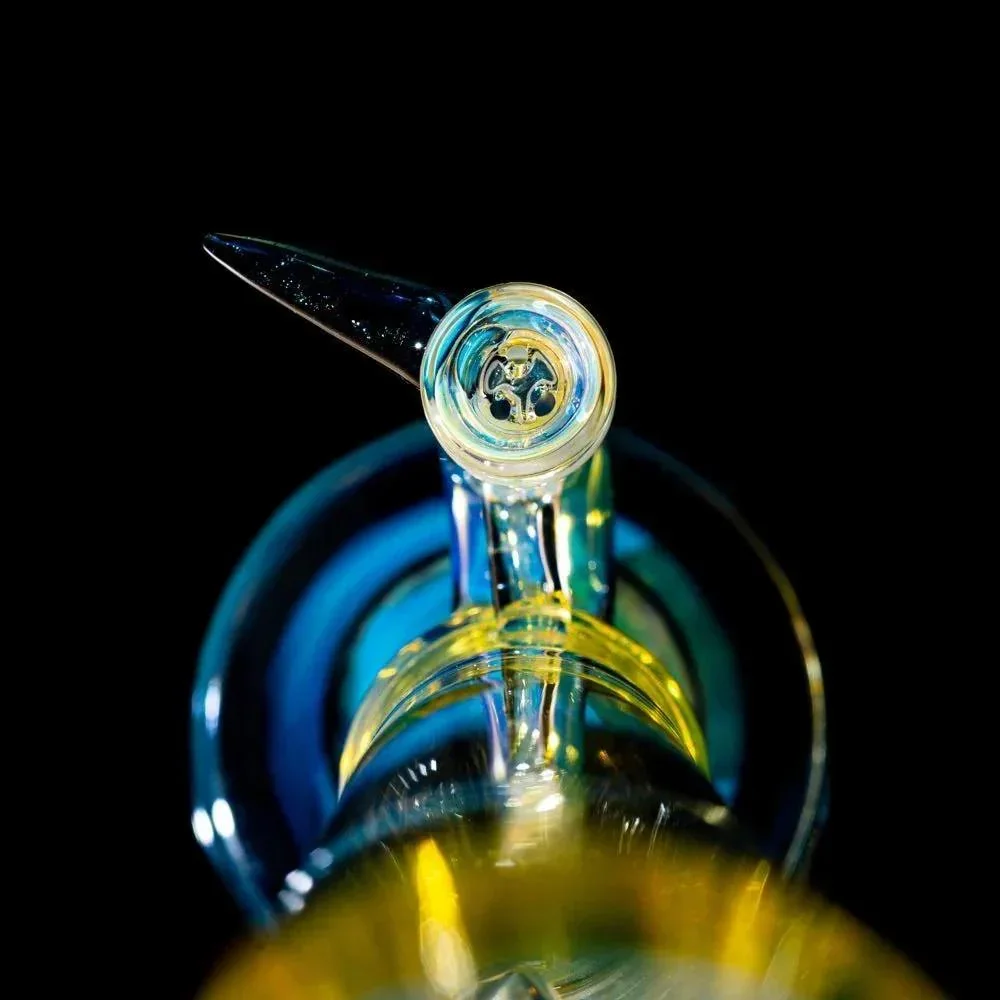Mr. E - Fume Double Perc Flower Tube  w/ Slide - Image 9
