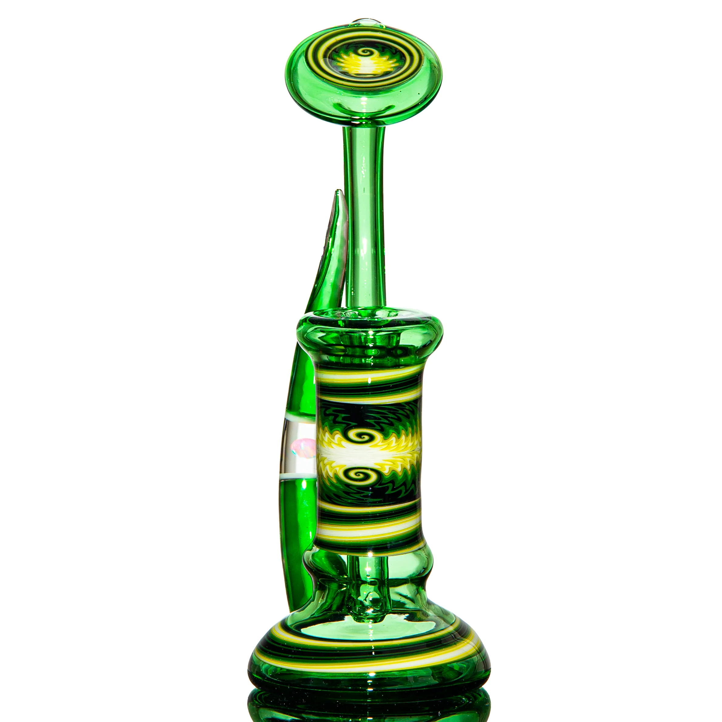 Natey Love - Green Opal Horn Dewer Bubbler - Image 5