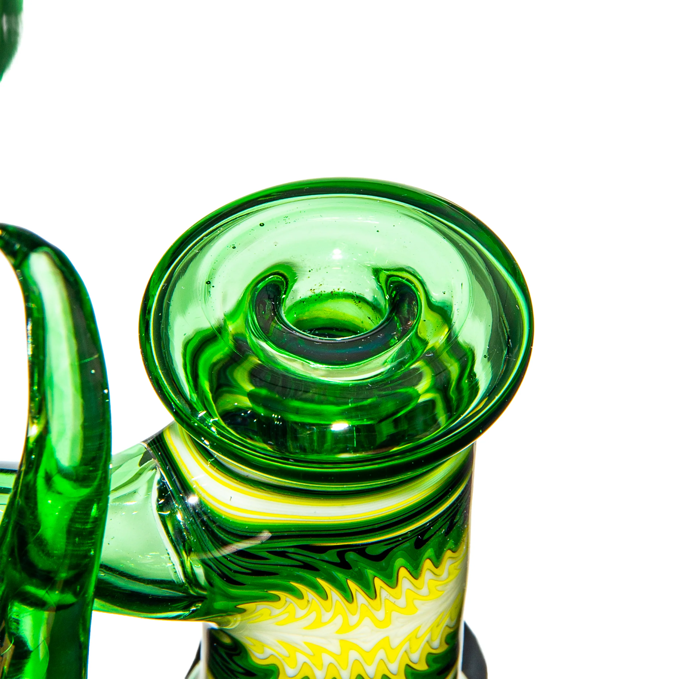 Natey Love - Green Opal Horn Dewer Bubbler - Image 9