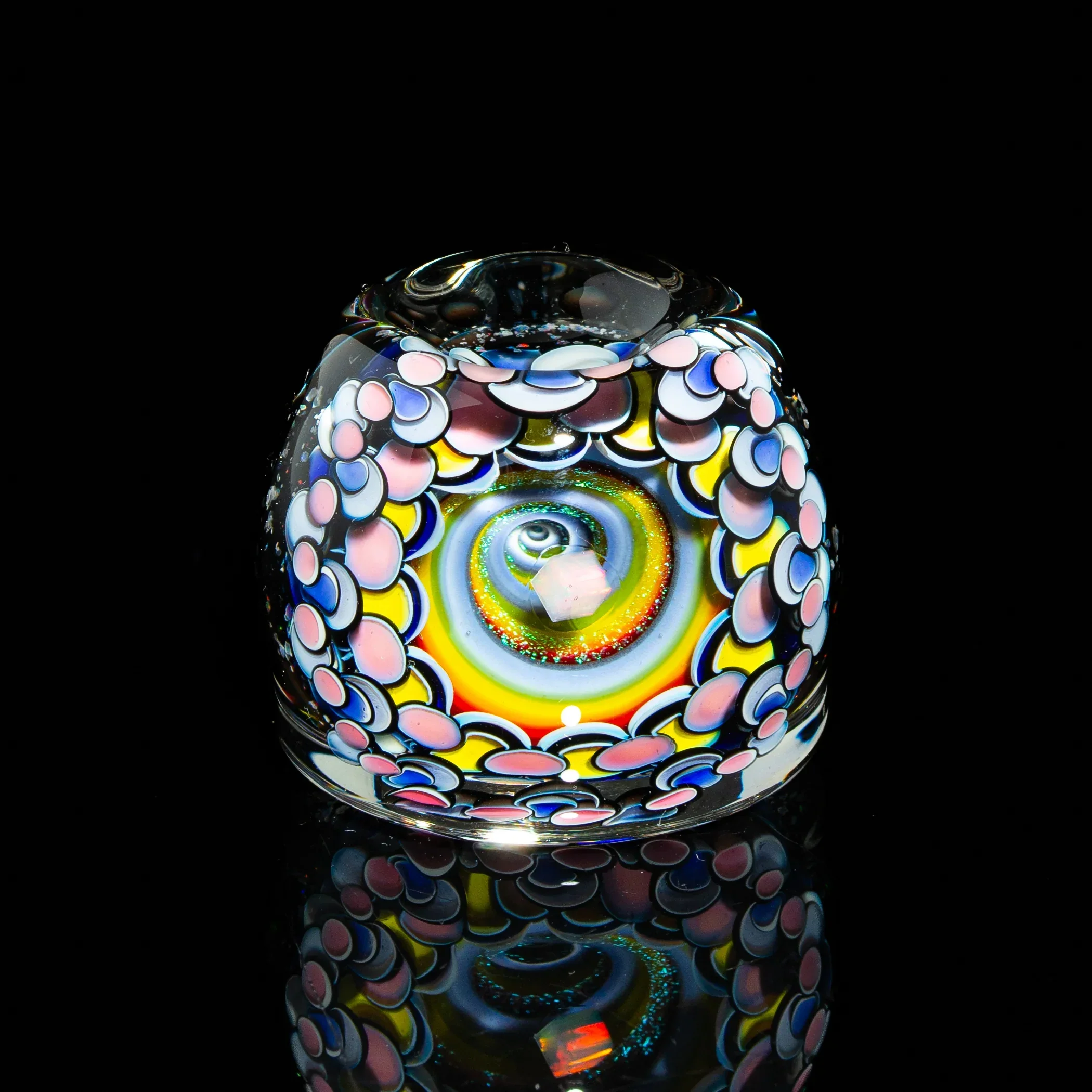 Paul Katherman - Pastel Opal Eater 66MM Marble & Matching Stand - Image 12
