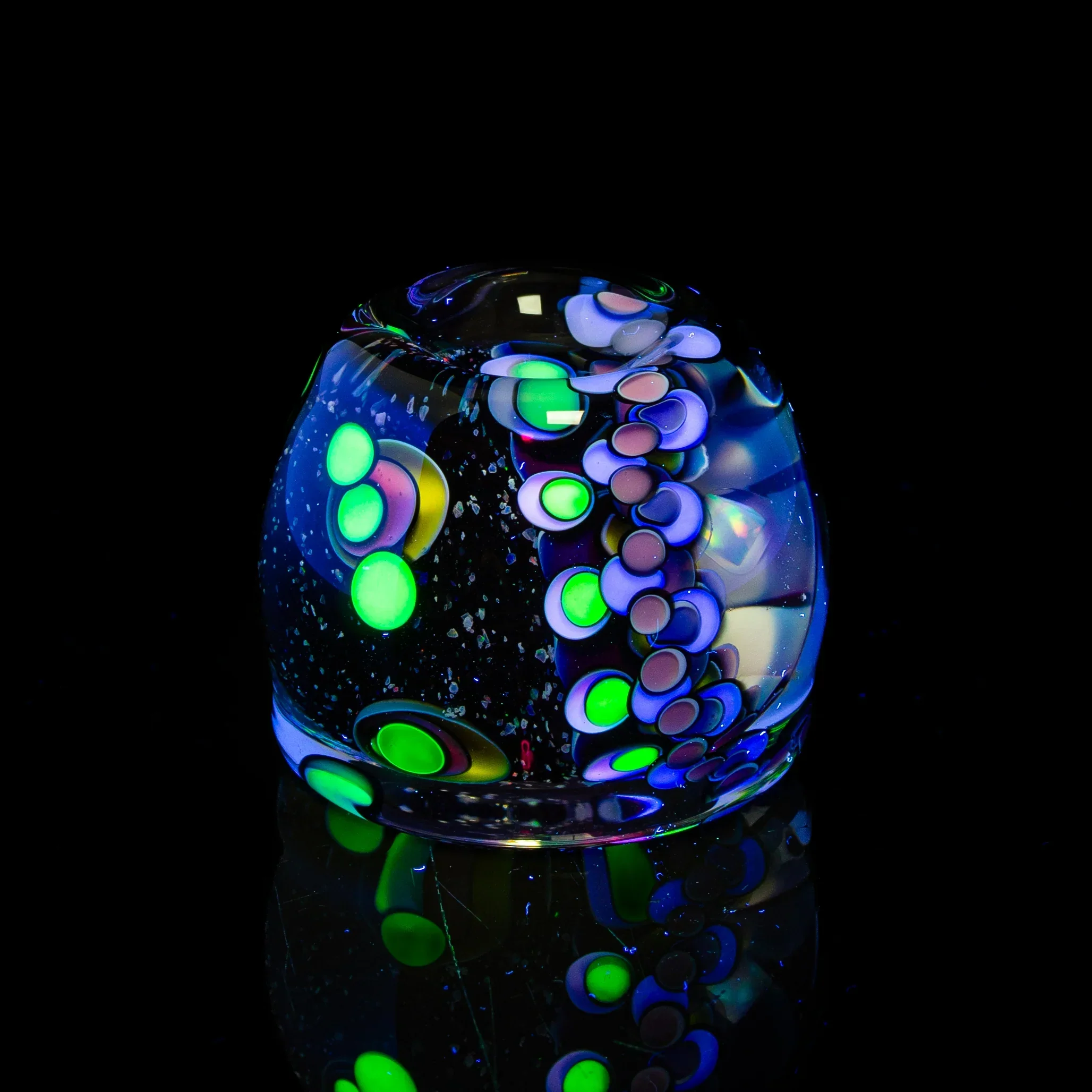 Paul Katherman - Pastel Opal Eater 66MM Marble & Matching Stand - Image 8