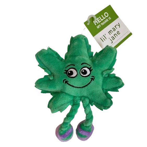 Paw:20 - Lil Mary Jane The Weed Leaf Cat Toy - Image 2