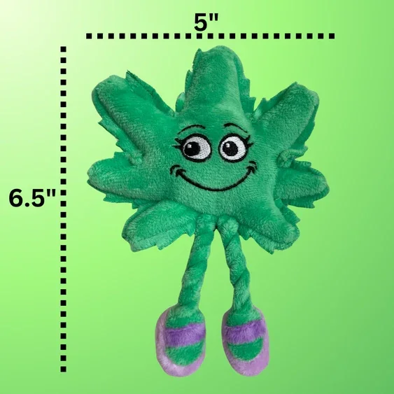 Paw:20 - Lil Mary Jane The Weed Leaf Cat Toy - Image 3