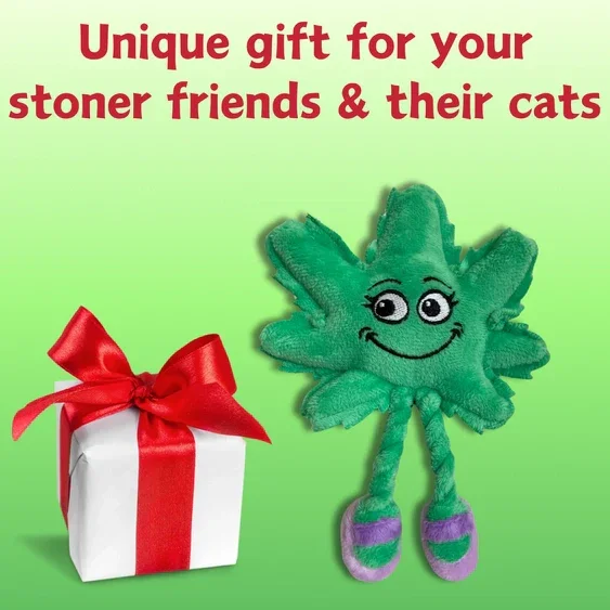 Paw:20 - Lil Mary Jane The Weed Leaf Cat Toy - Image 7